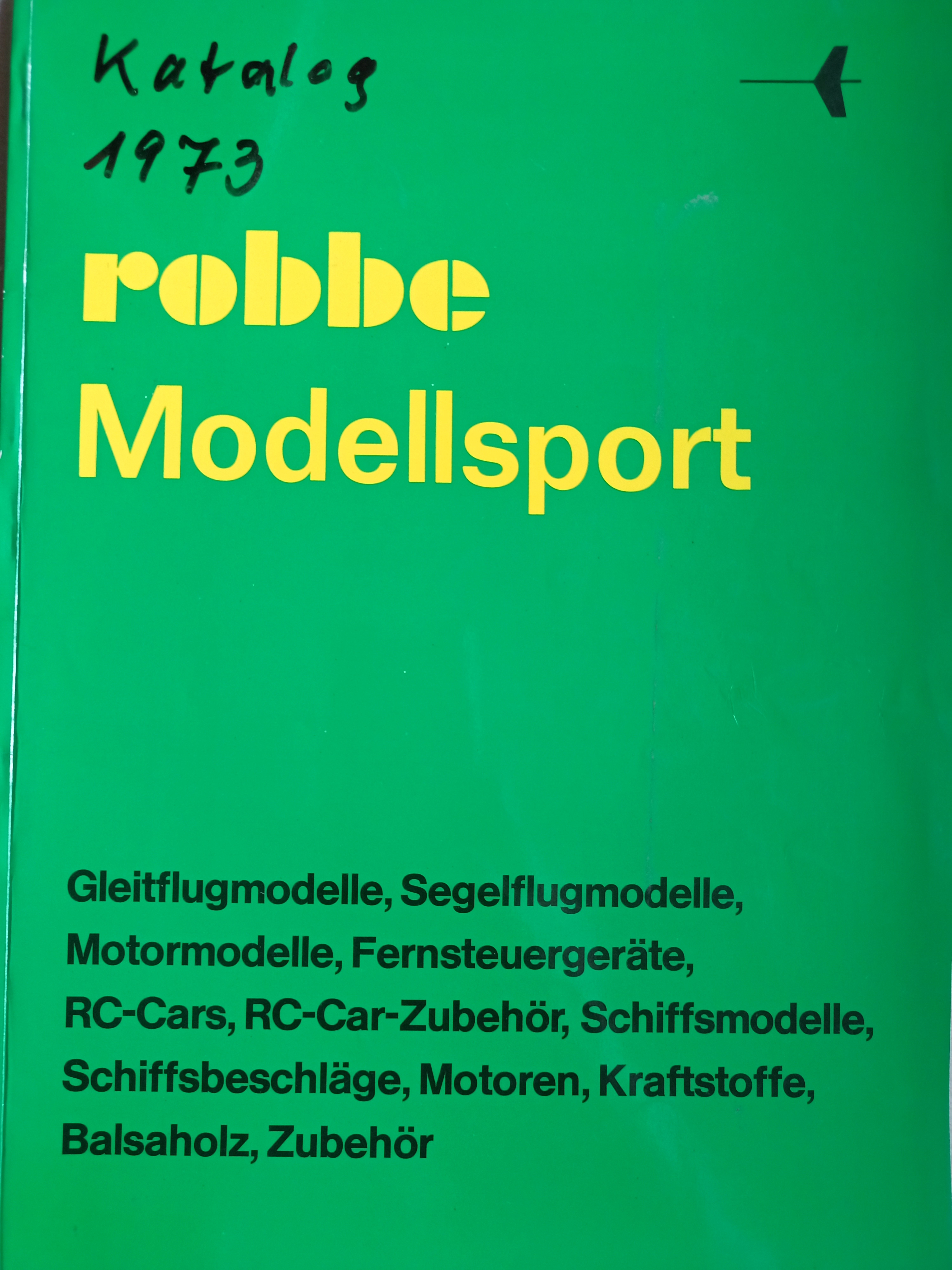 Robbe Katalog 1973 (Deutsches Segelflugmuseum mit Modellflug CC BY-NC-SA)
