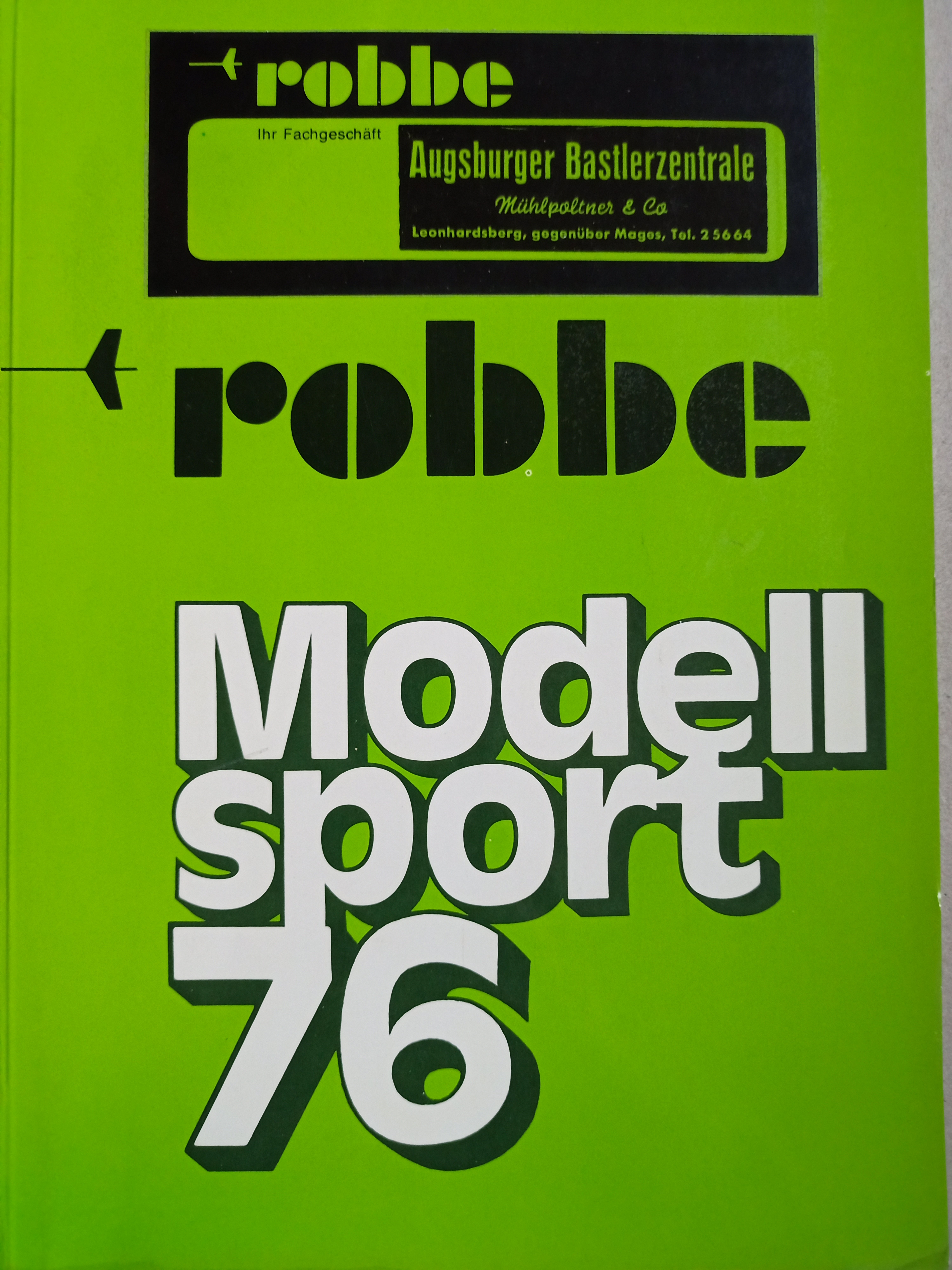 Robbe Katalog 1976 (Deutsches Segelflugmuseum mit Modellflug CC BY-NC-SA)