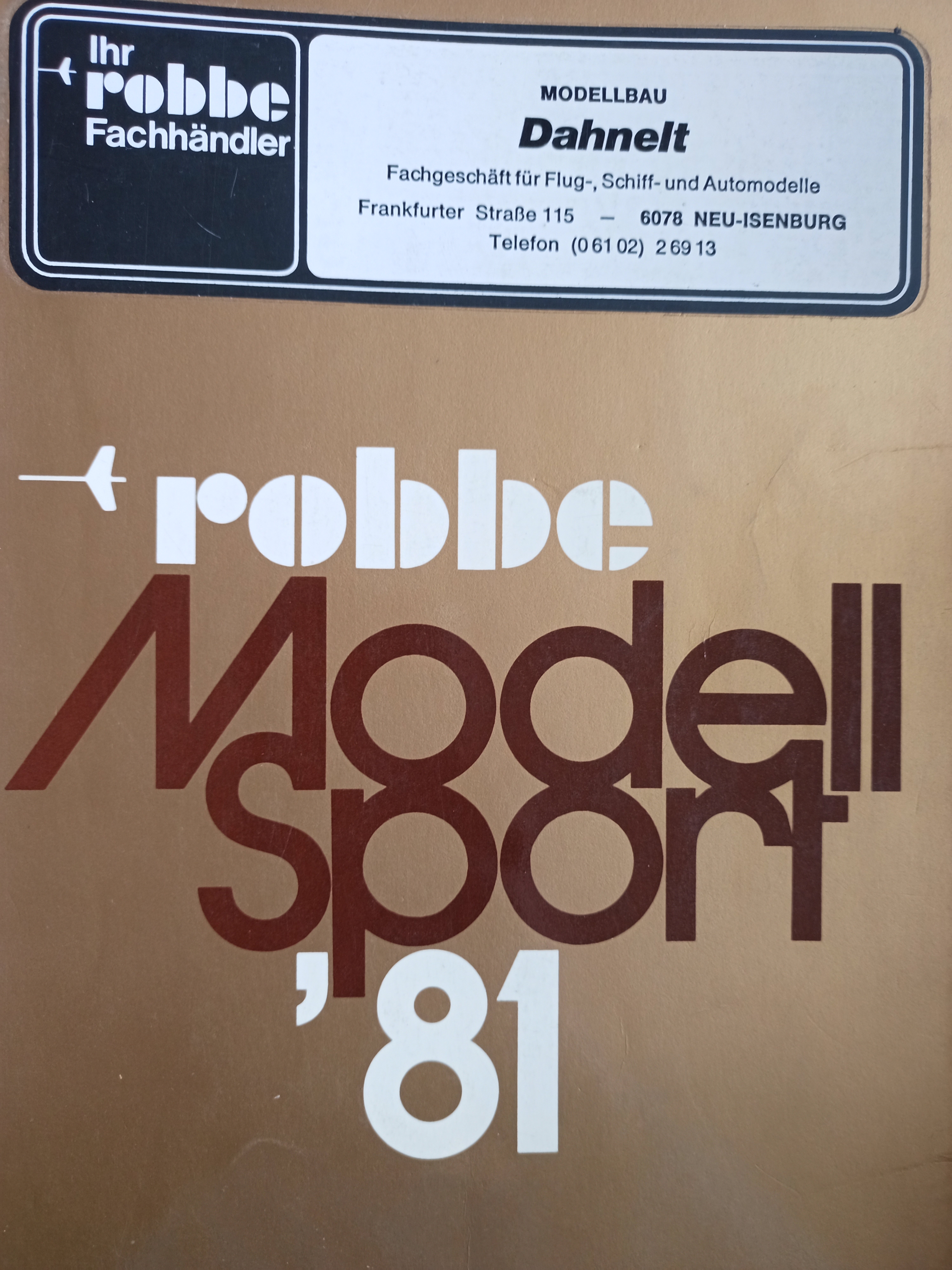 Robbe Katalog 1981 (Deutsches Segelflugmuseum mit Modellflug CC BY-NC-SA)