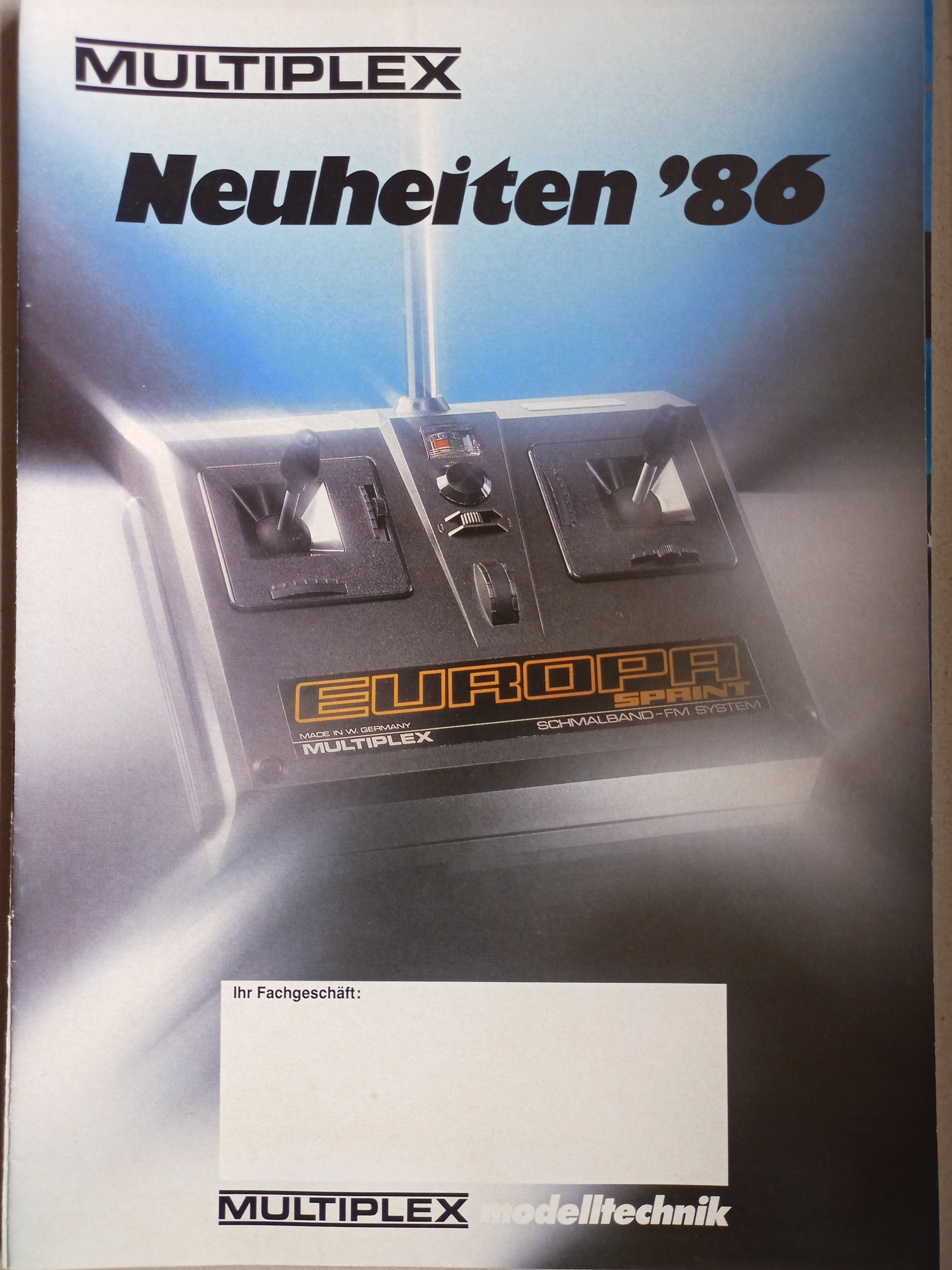 Multiplex Neuheiten 1986 (Deutsches Segelflugmuseum mit Modellflug CC BY-NC-SA)