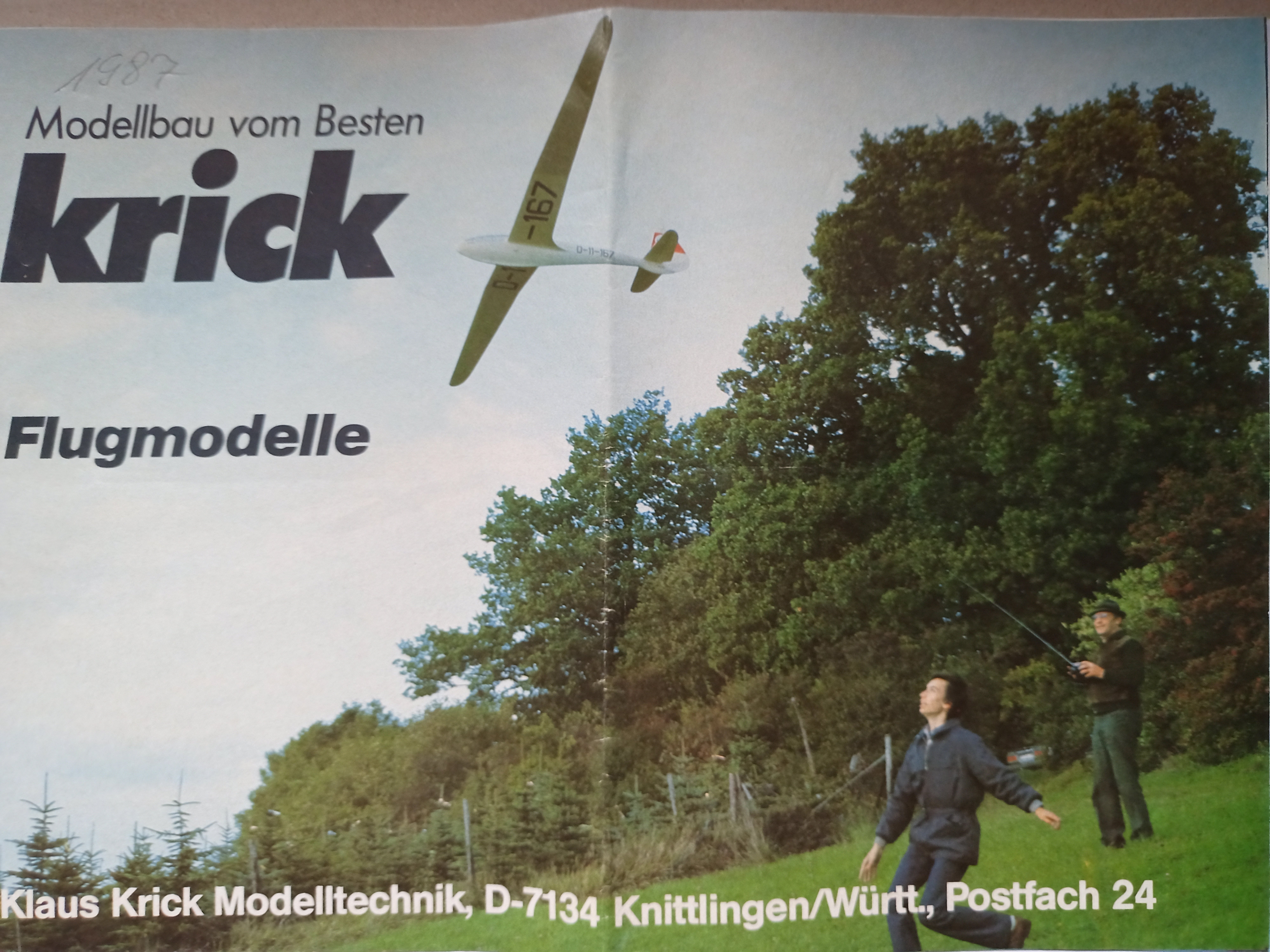 Krick Prospekt 1987 (Deutsches Segelflugmuseum mit Modellflug CC BY-NC-SA)
