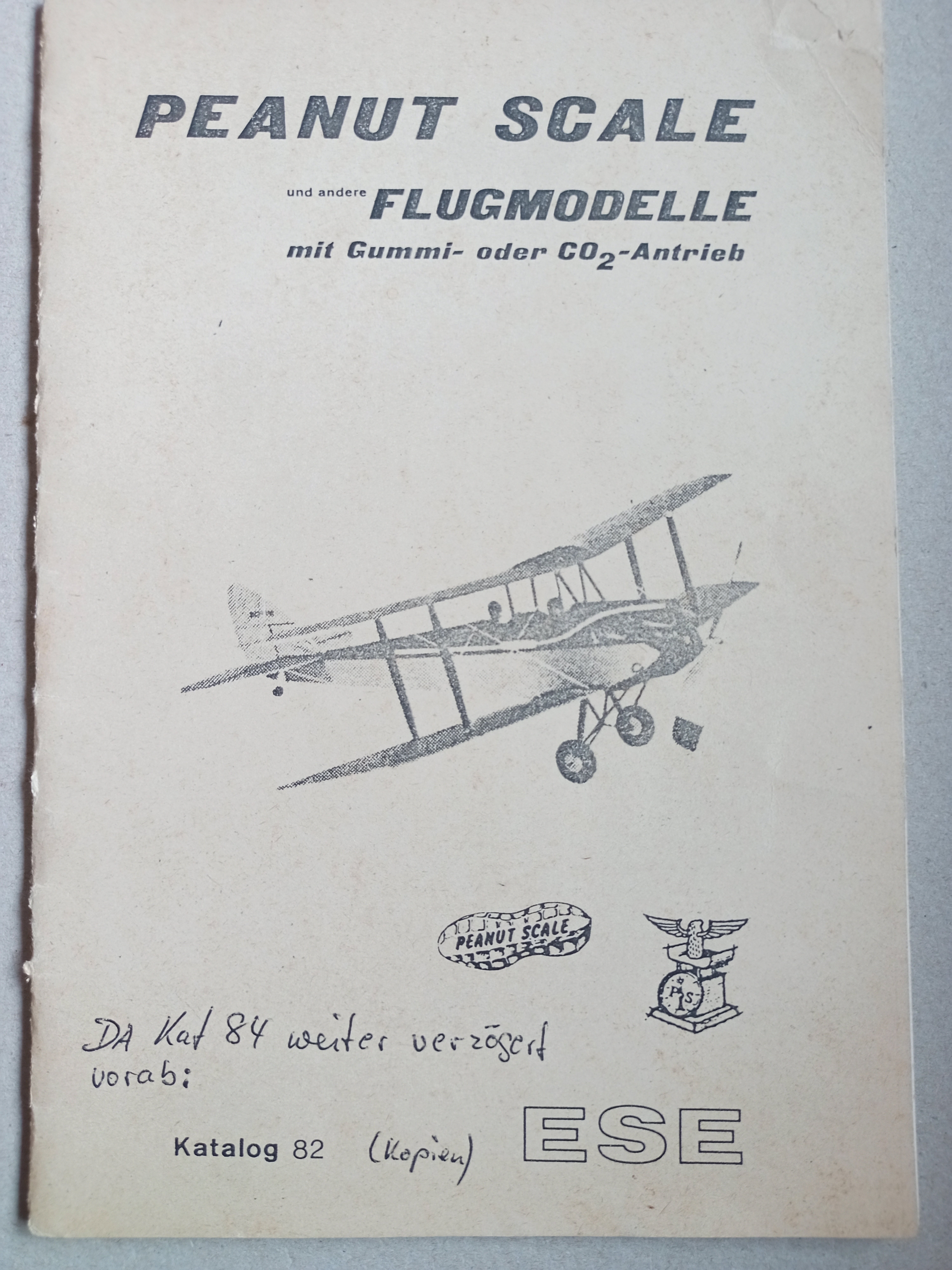 Katalog Peanut Scale 1982 (Deutsches Segelflugmuseum mit Modellflug CC BY-NC-SA)