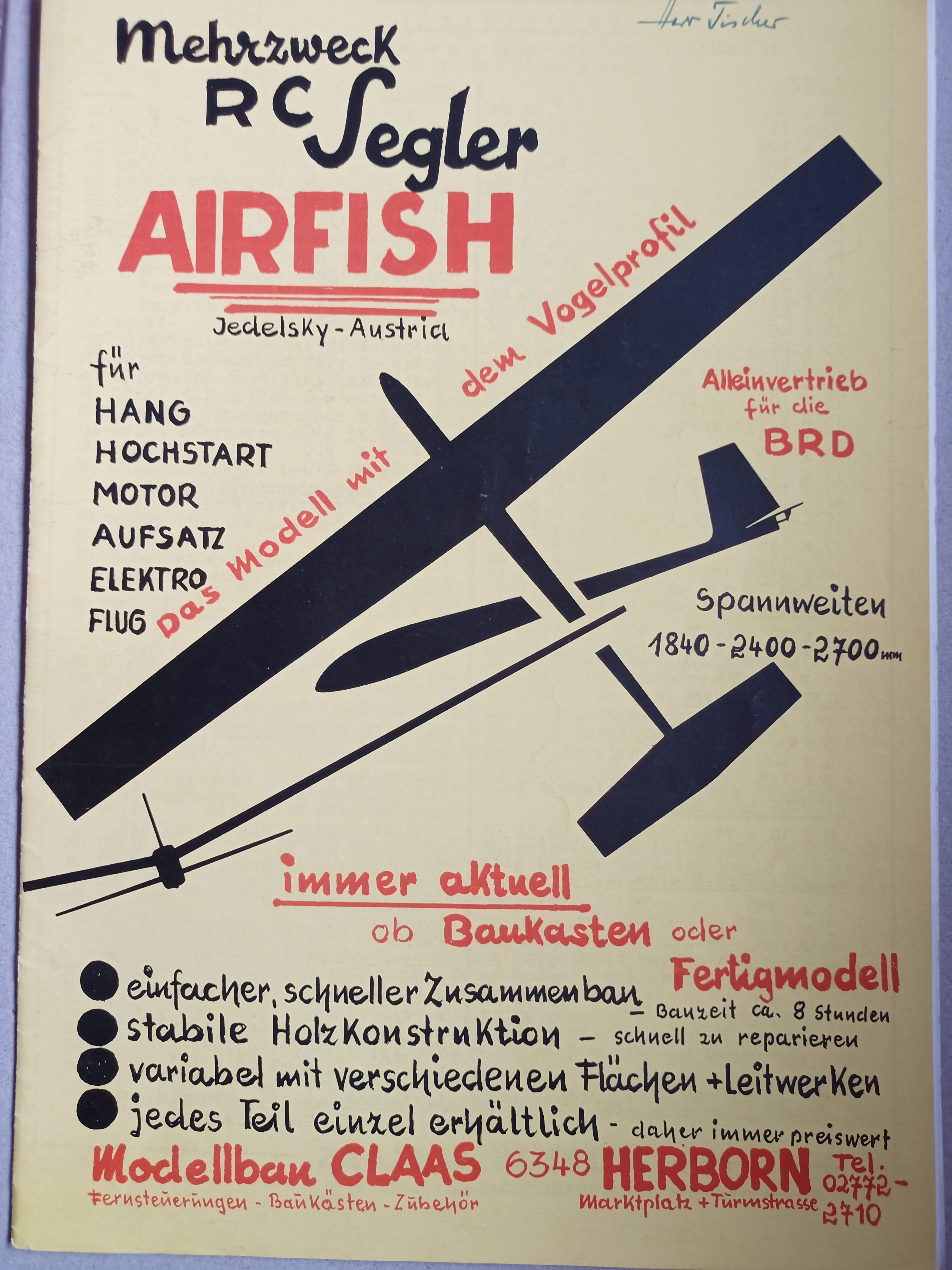 Modellbau Claas - Airfish (Deutsches Segelflugmuseum mit Modellflug CC BY-NC-SA)