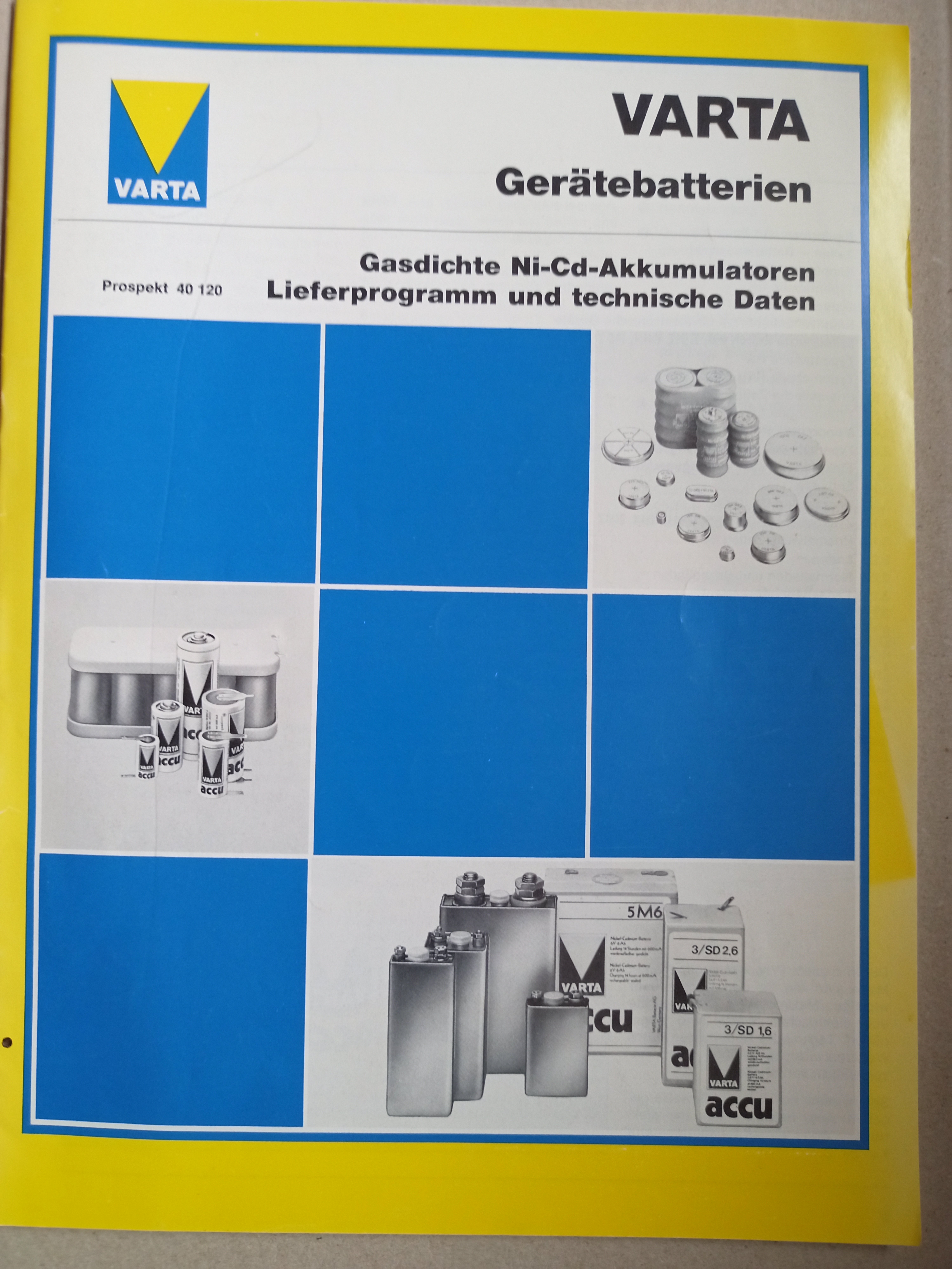 VARTA Lieferprogramm und technische Daten (Deutsches Segelflugmuseum mit Modellflug CC BY-NC-SA)