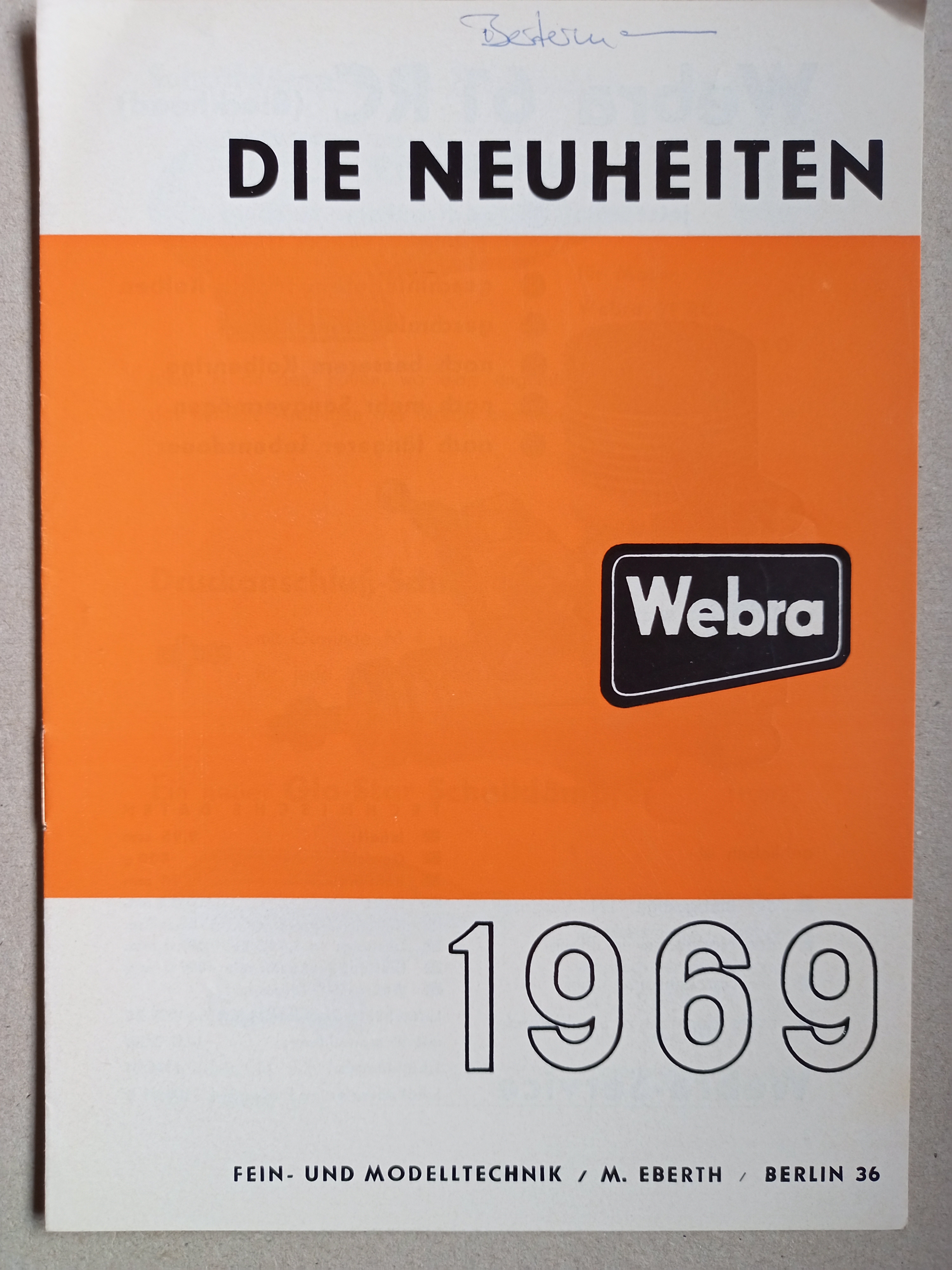 WEBRA Neuheiten 1969 (Deutsches Segelflugmuseum mit Modellflug CC BY-NC-SA)