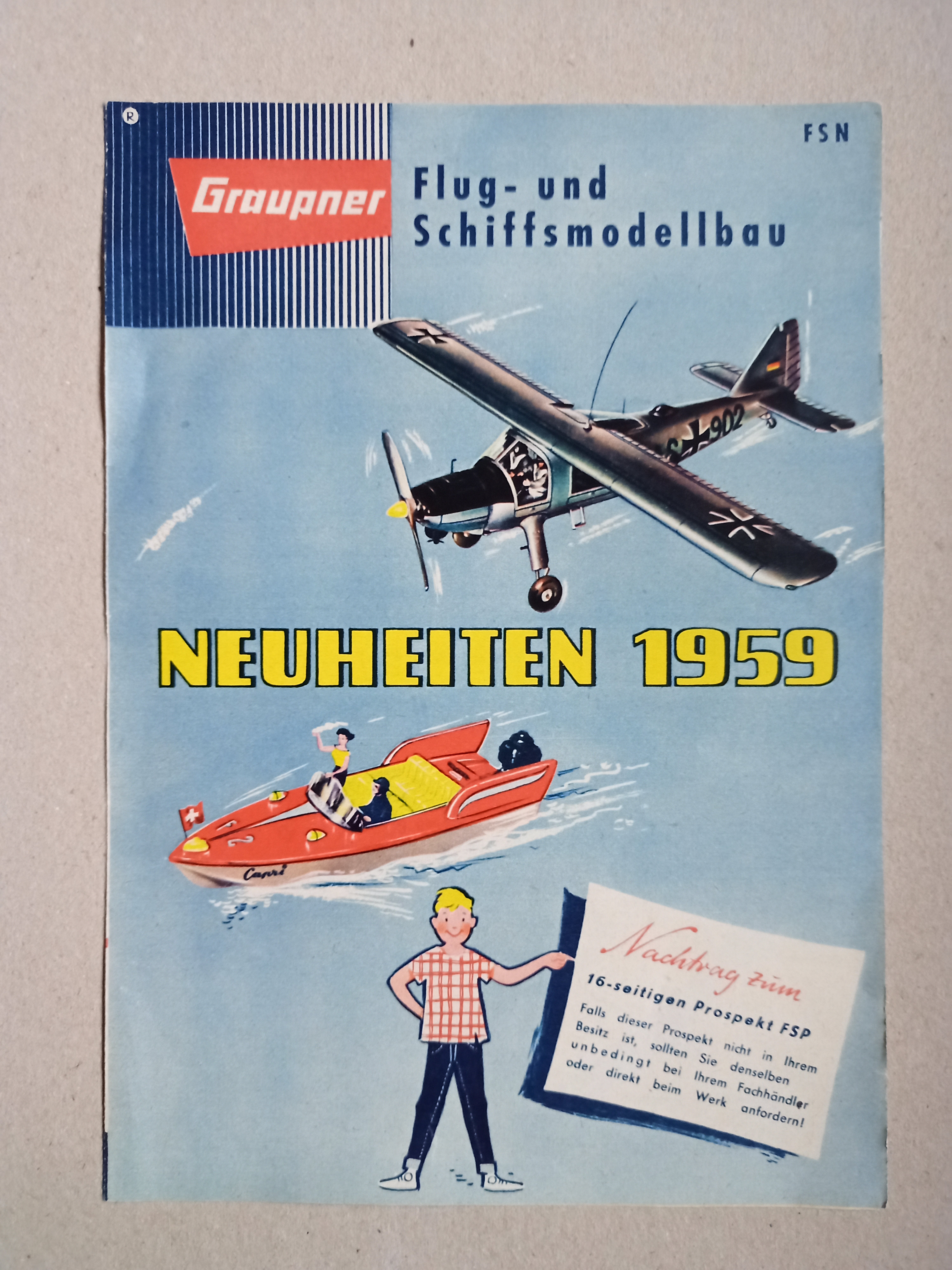 Graupner Neuheiten 1959 (Deutsches Segelflugmuseum mit Modellflug CC BY-NC-SA)