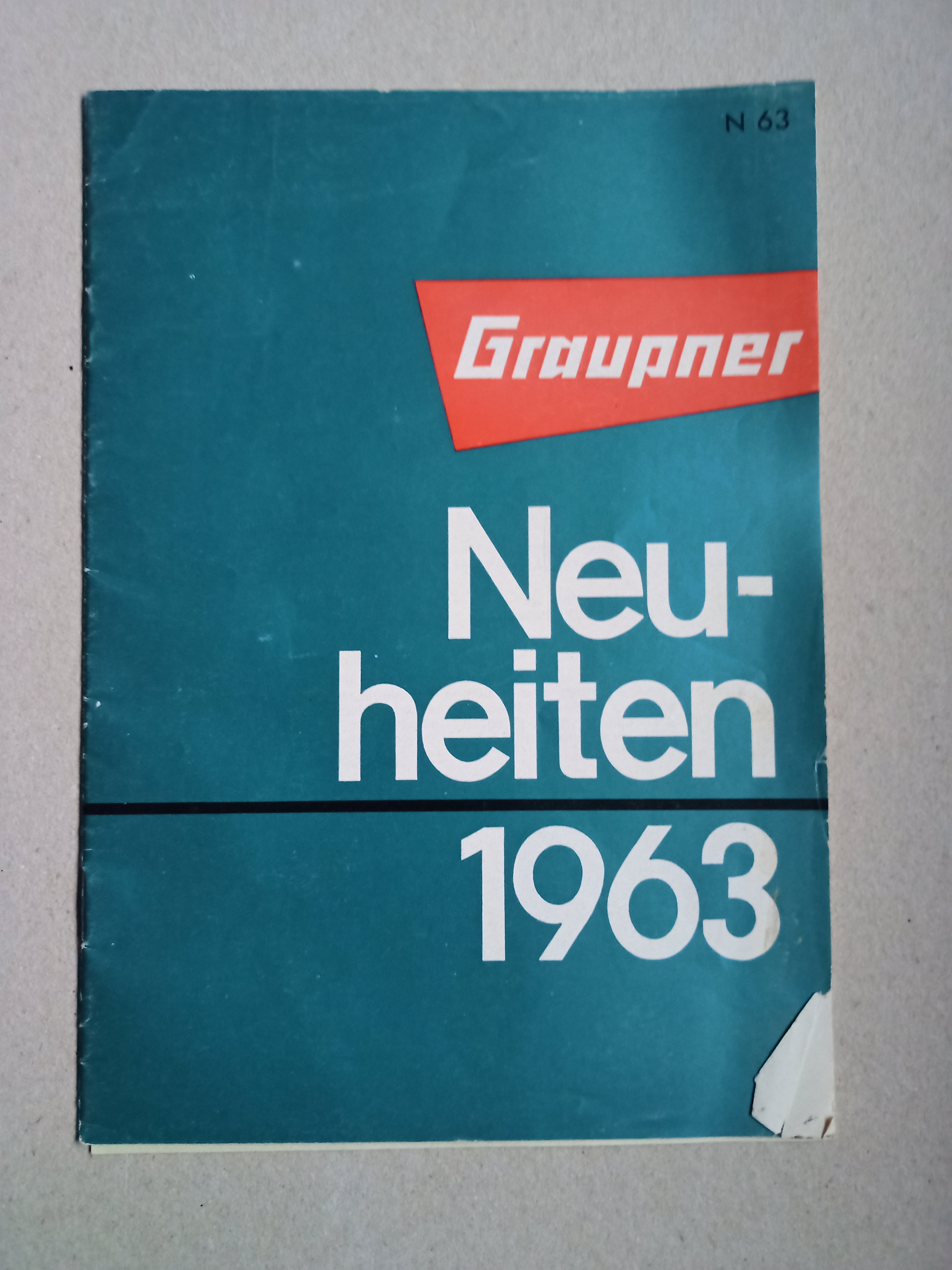 Graupner Neuheiten 1963 (Deutsches Segelflugmuseum mit Modellflug CC BY-NC-SA)