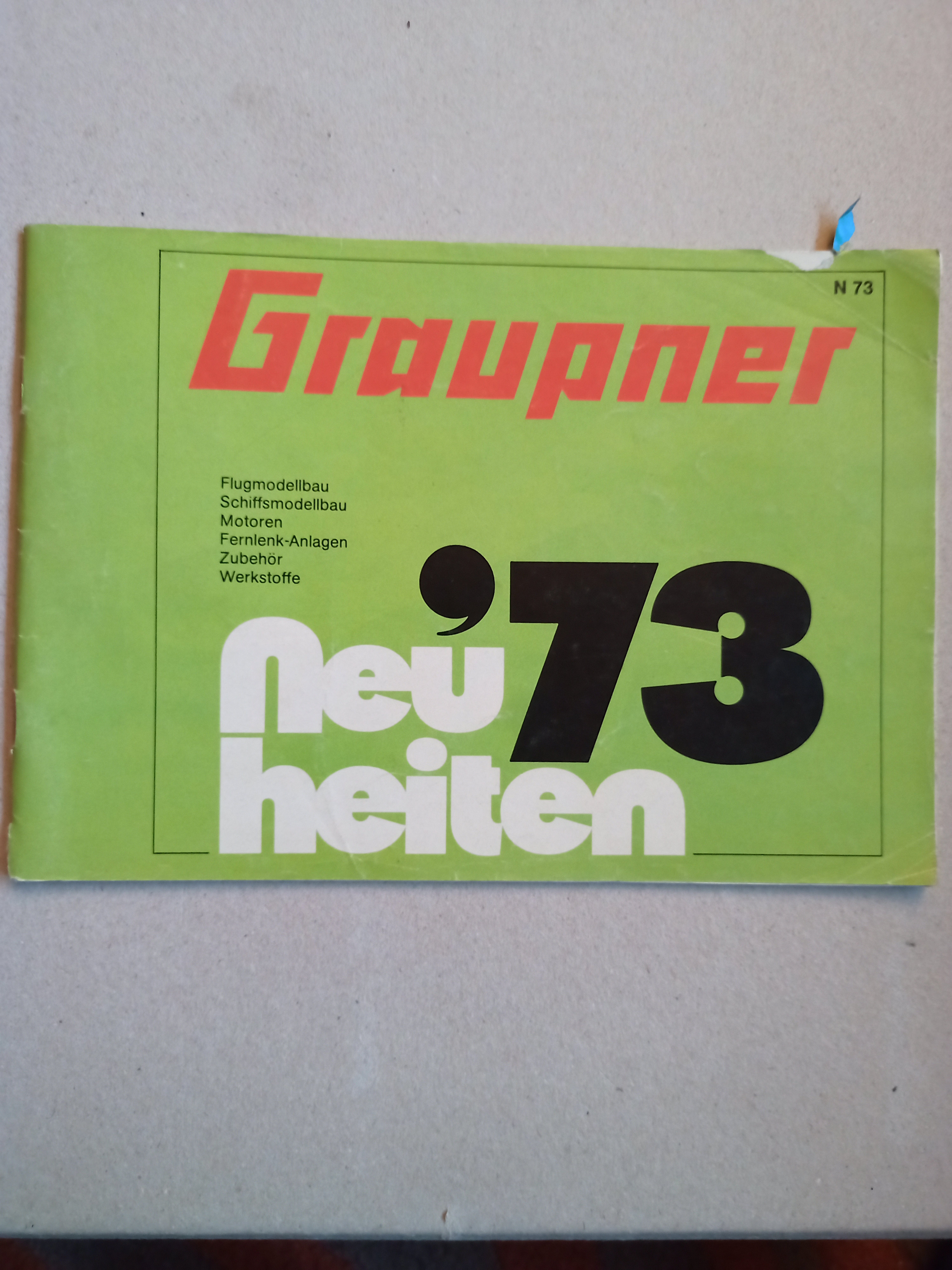 Graupner Neuheiten 1973 (Deutsches Segelflugmuseum mit Modellflug CC BY-NC-SA)