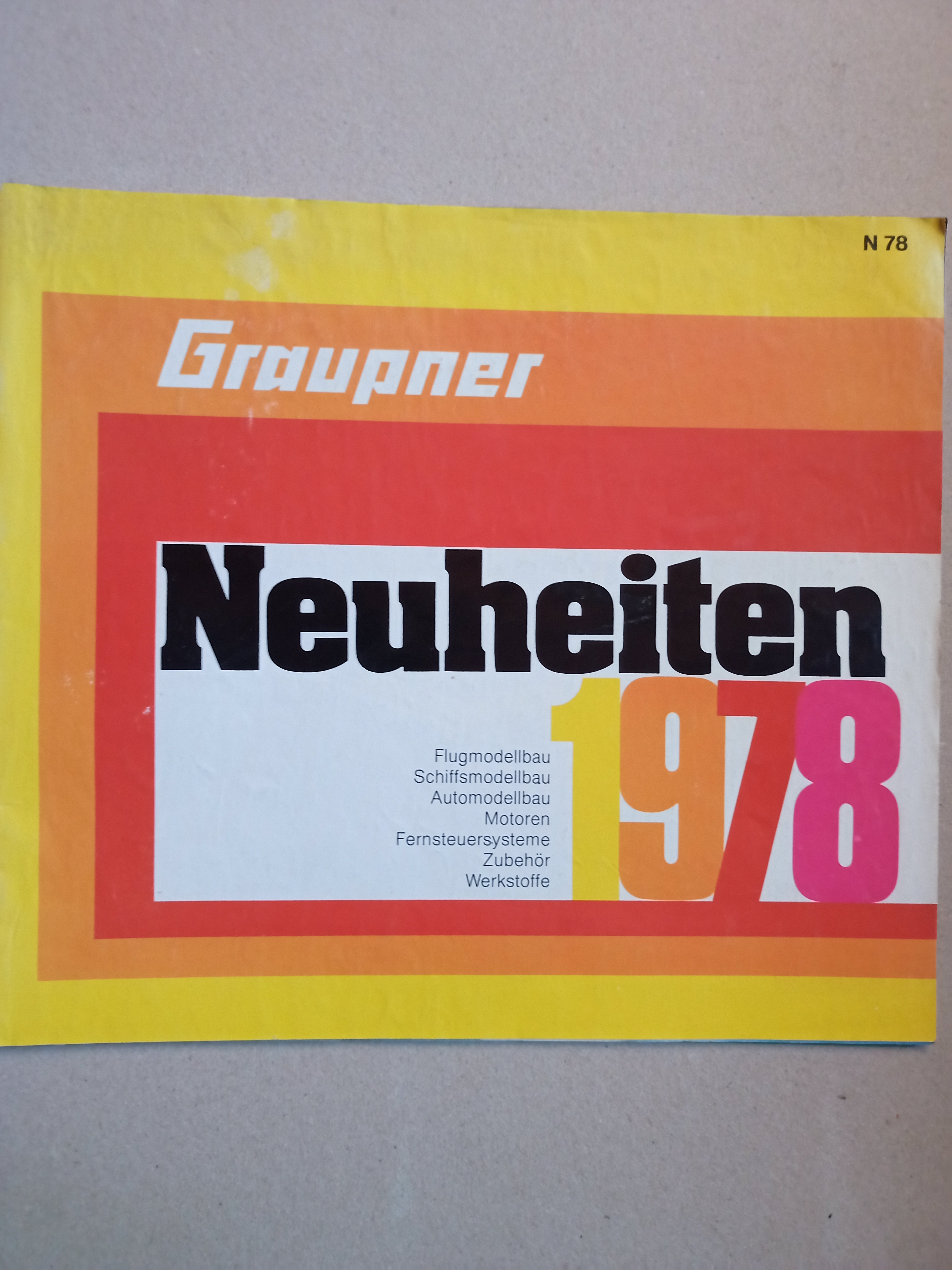 Graupner Neuheiten 1978 (Deutsches Segelflugmuseum mit Modellflug CC BY-NC-SA)