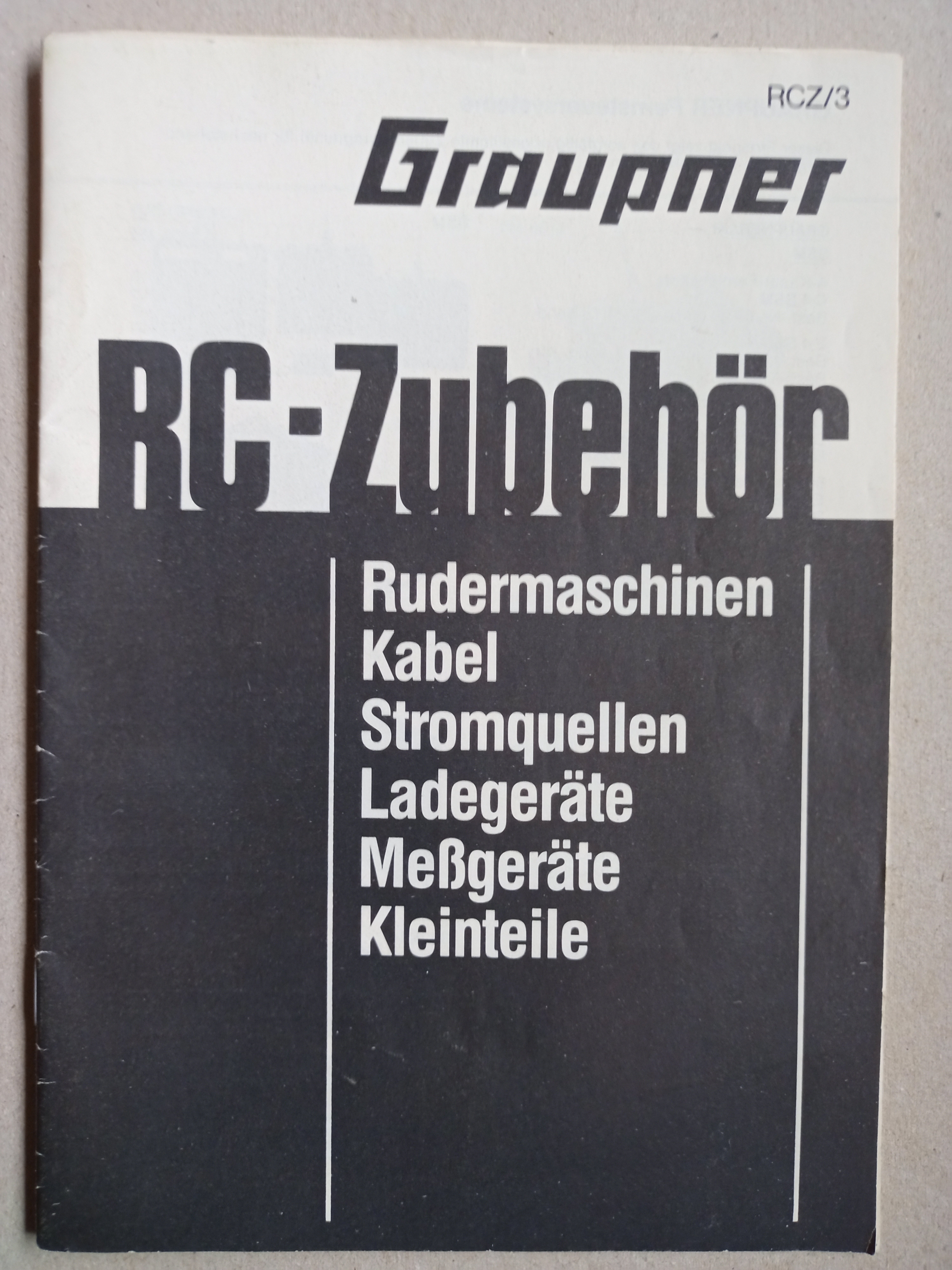 Graupner Prospekt RCZ/3 (Deutsches Segelflugmuseum mit Modellflug CC BY-NC-SA)