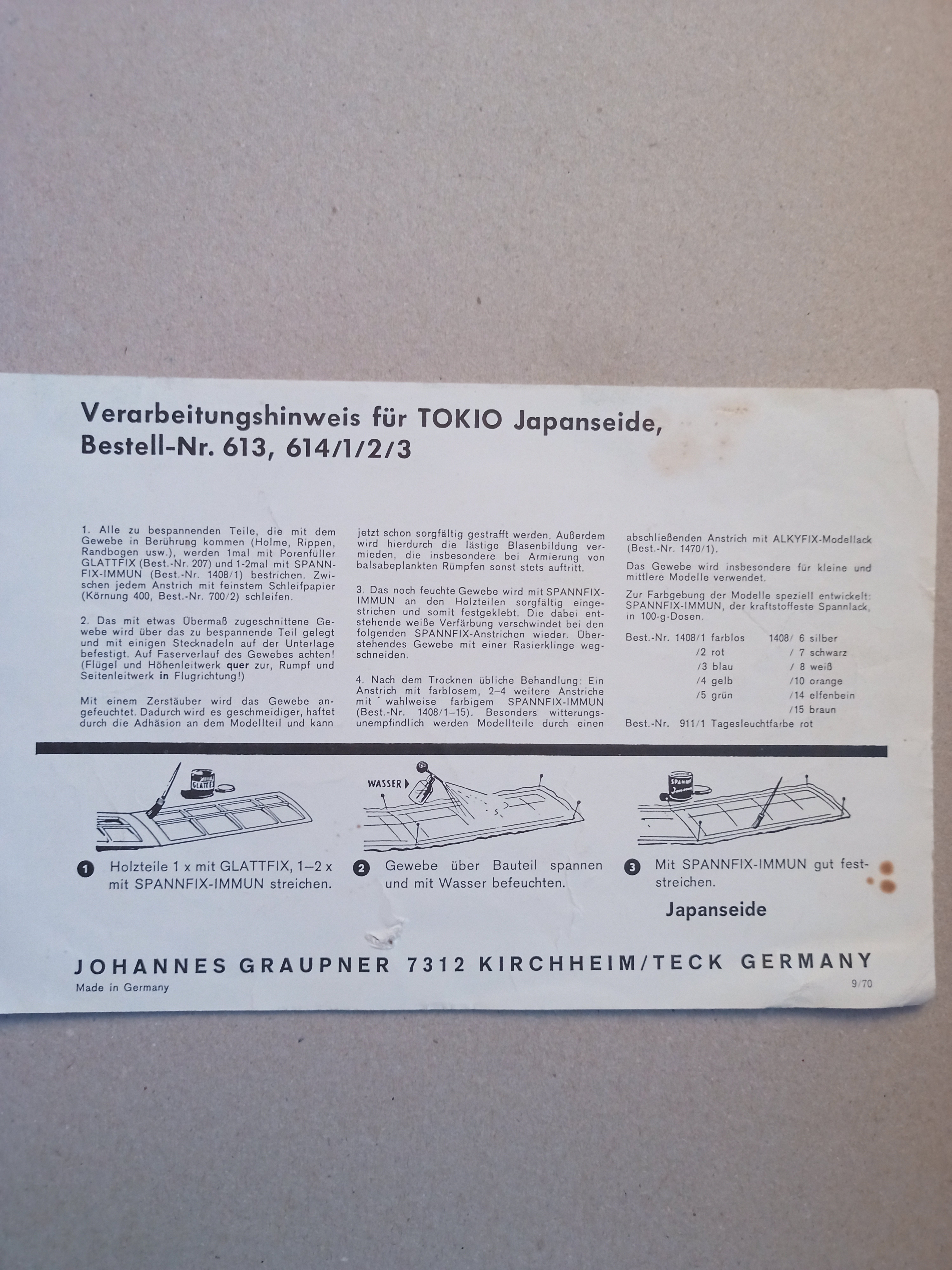 Graupner Anleitung Japanseide (Deutsches Segelflugmuseum mit Modellflug CC BY-NC-SA)