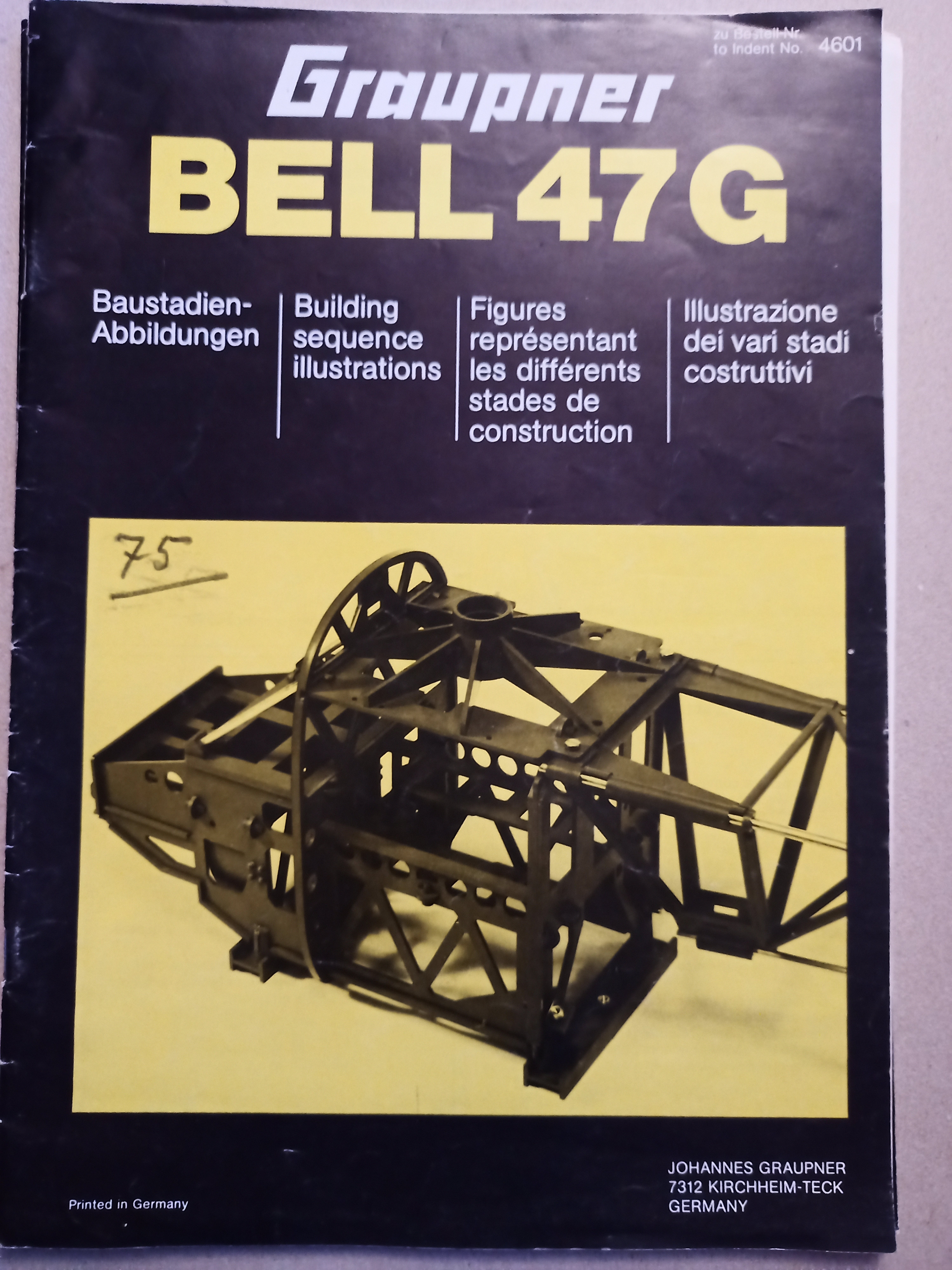 Graupner Bauanleitung Bell 47G (Deutsches Segelflugmuseum mit Modellflug CC BY-NC-SA)