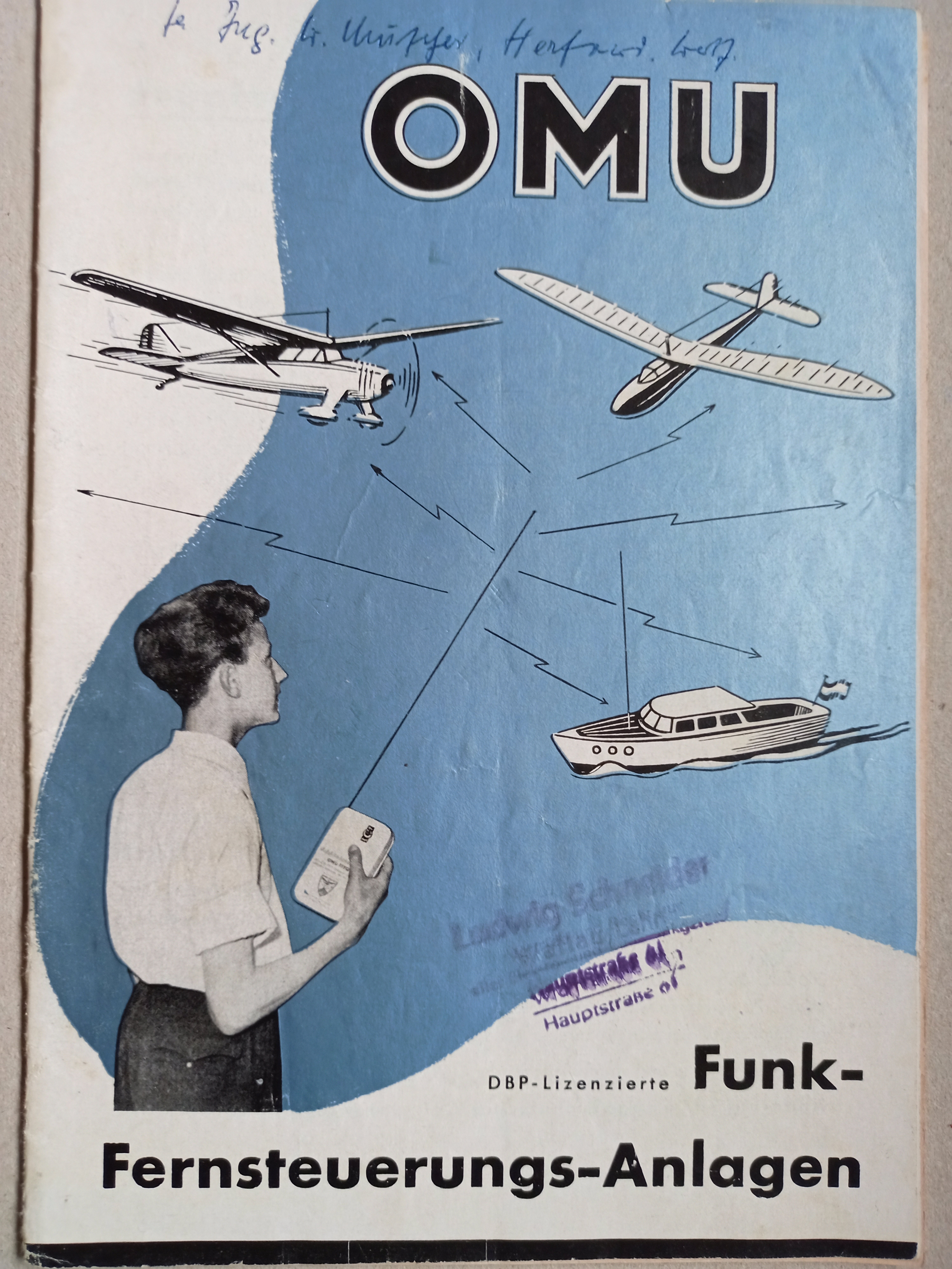 Prospekt OMU-Funk-Fernsteuerungs-Anlagen 1956 (Deutsches Segelflugmuseum mit Modellflug CC BY-NC-SA)