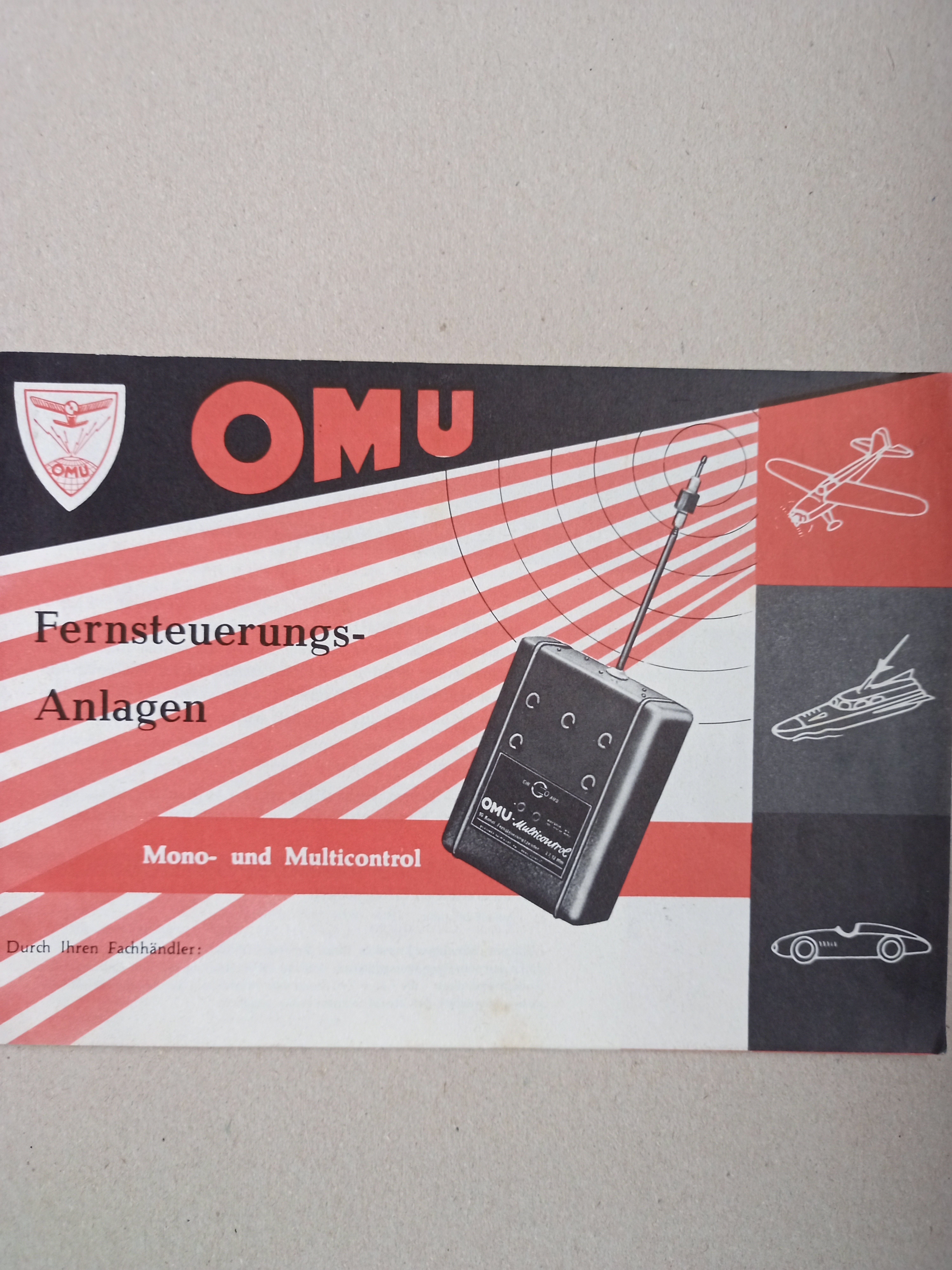 Prospekt OMU-Fernsteuerungs-Anlagen (Deutsches Segelflugmuseum mit Modellflug CC BY-NC-SA)