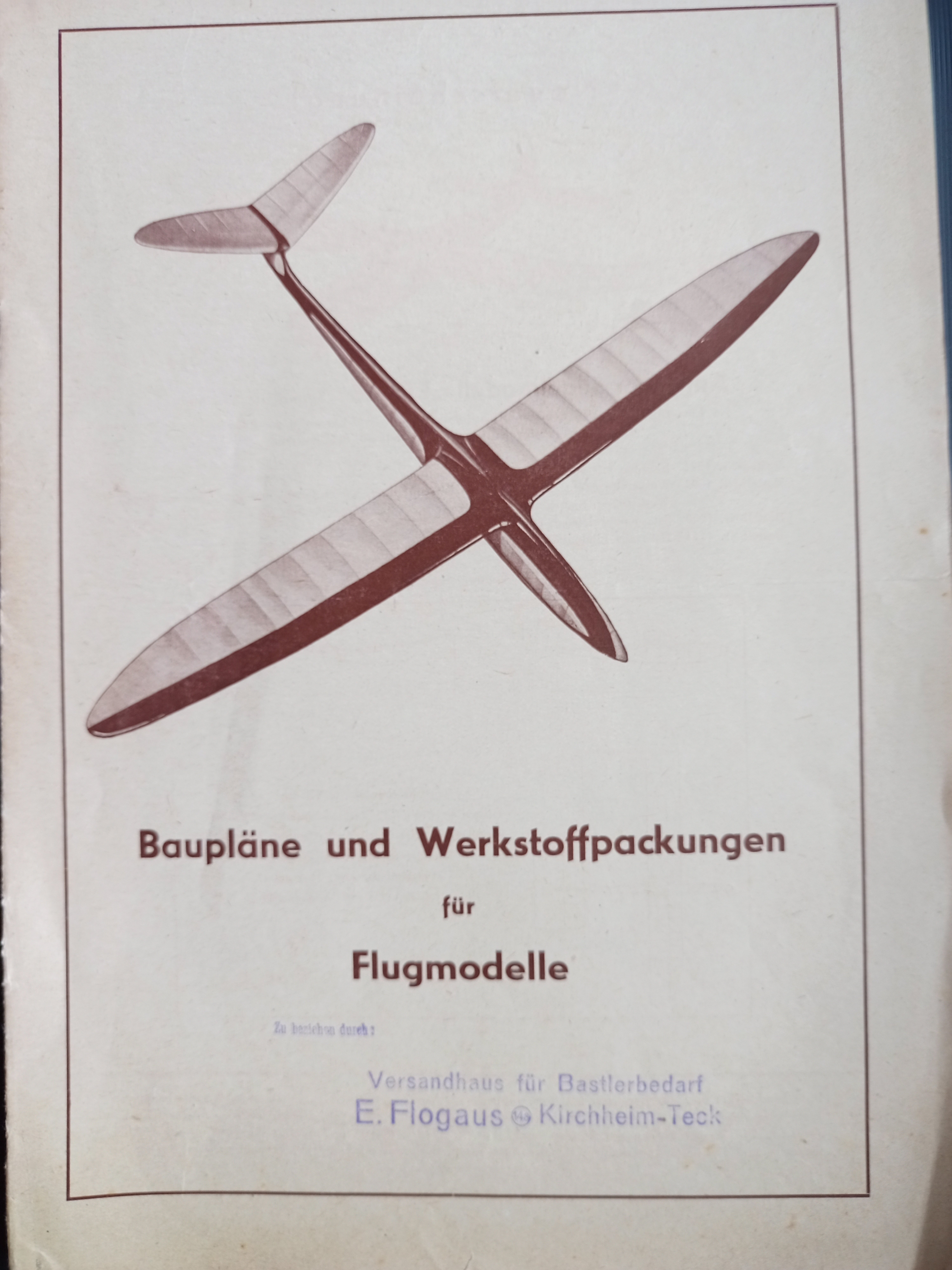 Graupner Prospekt 9F 1951 (Deutsches Segelflugmuseum mit Modellflug CC BY-NC-SA)