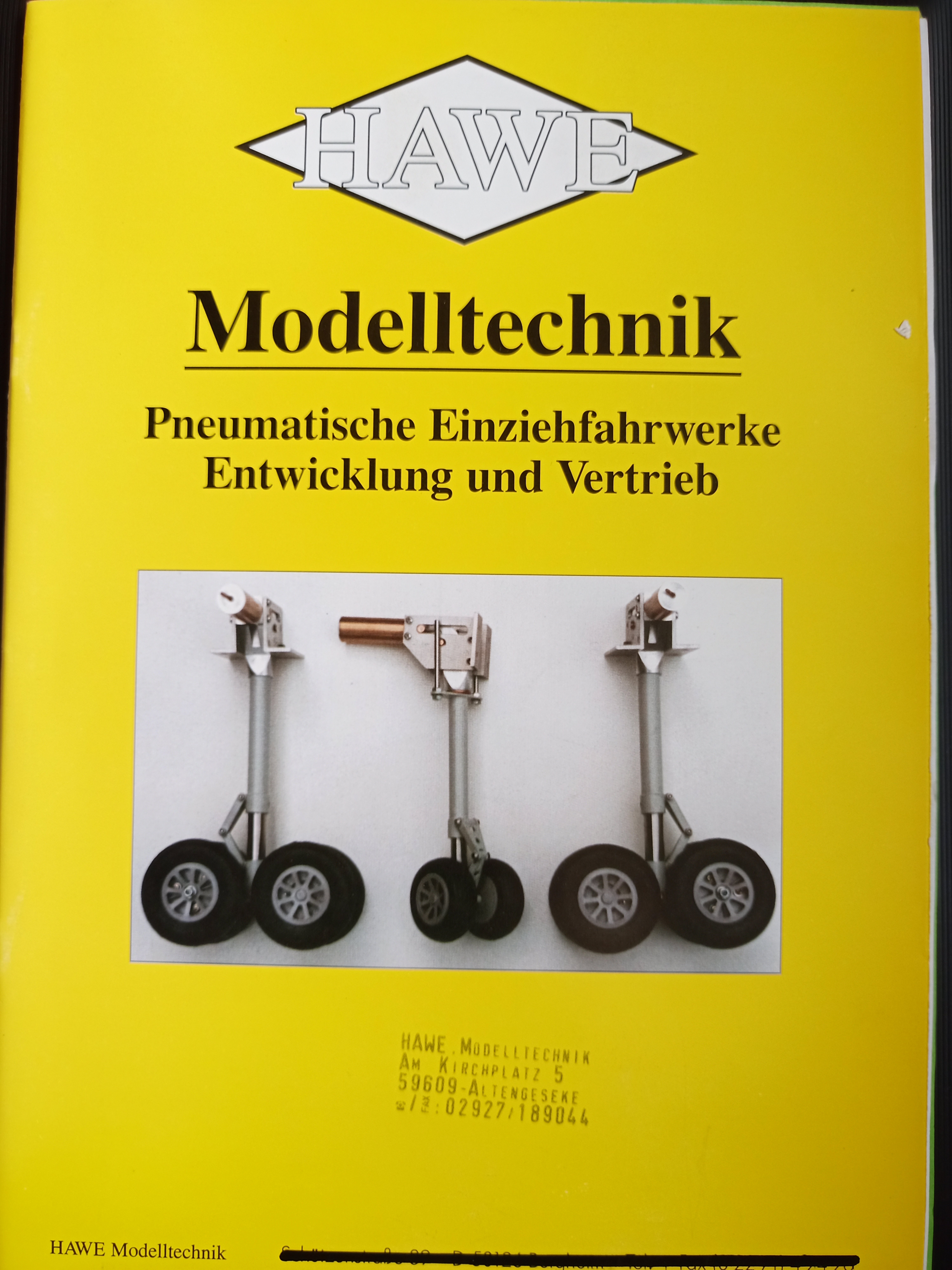 Katalog HAWE (Deutsches Segelflugmuseum mit Modellflug CC BY-NC-SA)