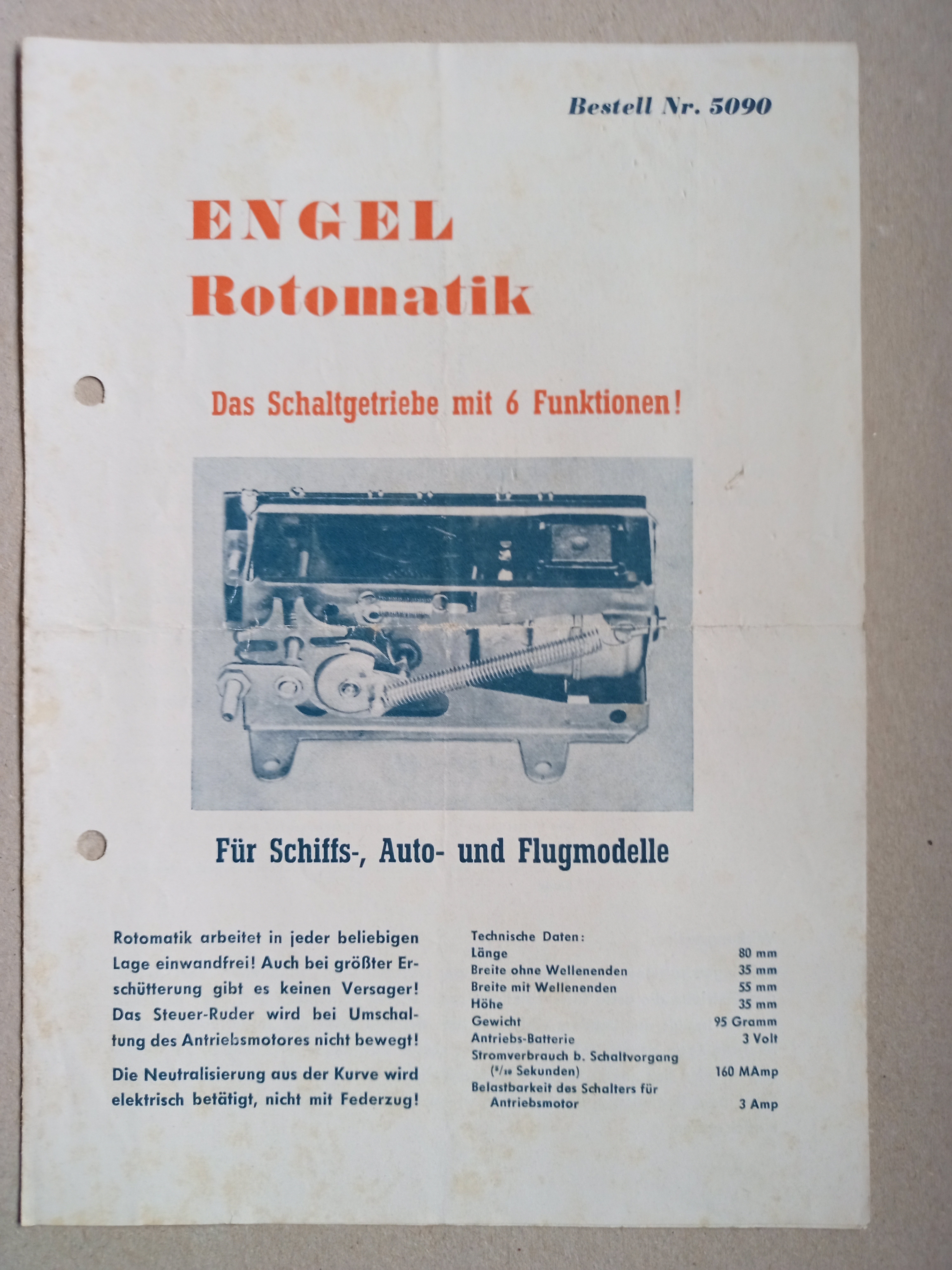 Beschreibung Engel Rotomatic (Deutsches Segelflugmuseum mit Modellflug CC BY-NC-SA)