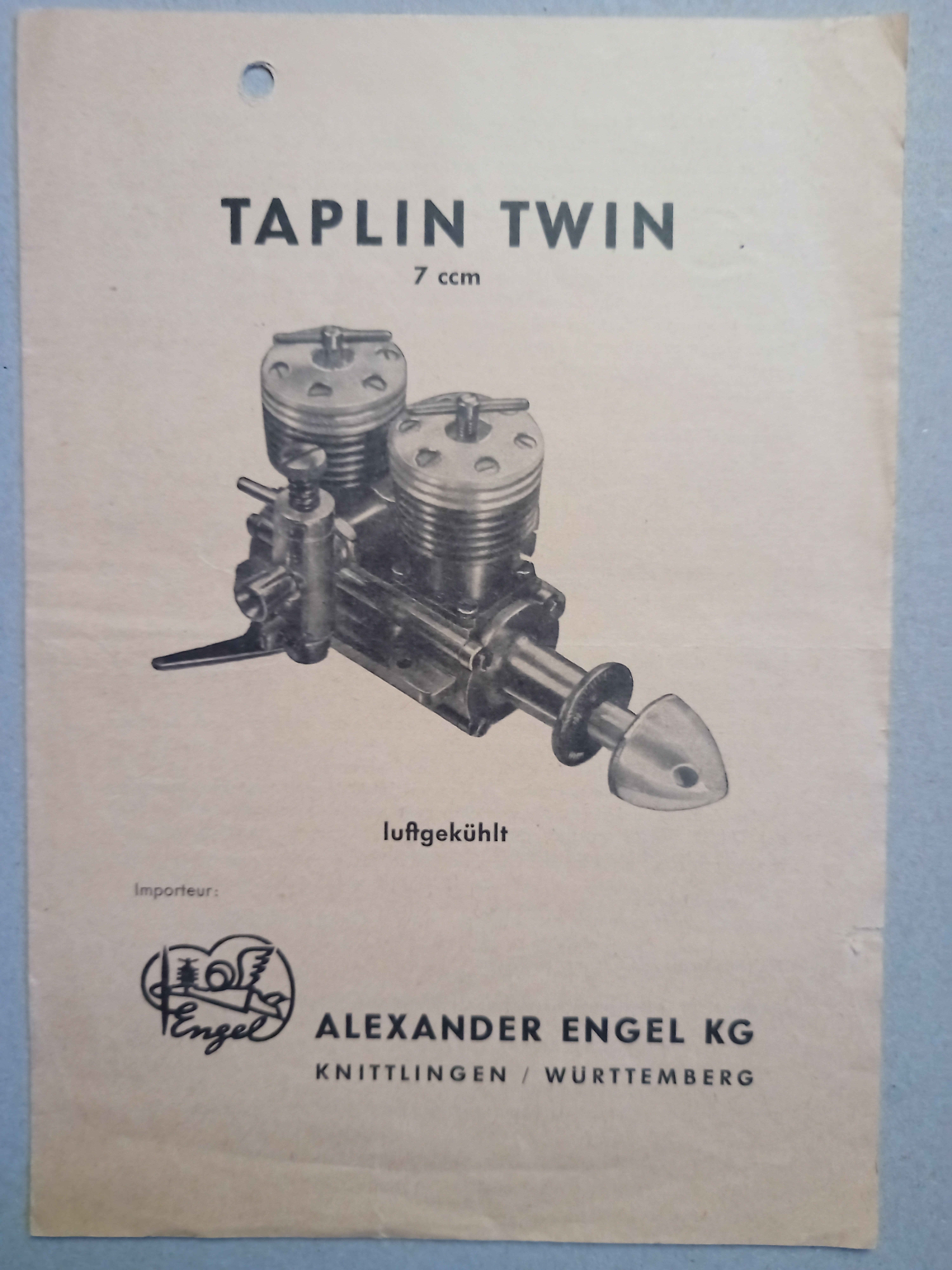 Prospekt Taplin Twin (Deutsches Segelflugmuseum mit Modellflug CC BY-NC-SA)