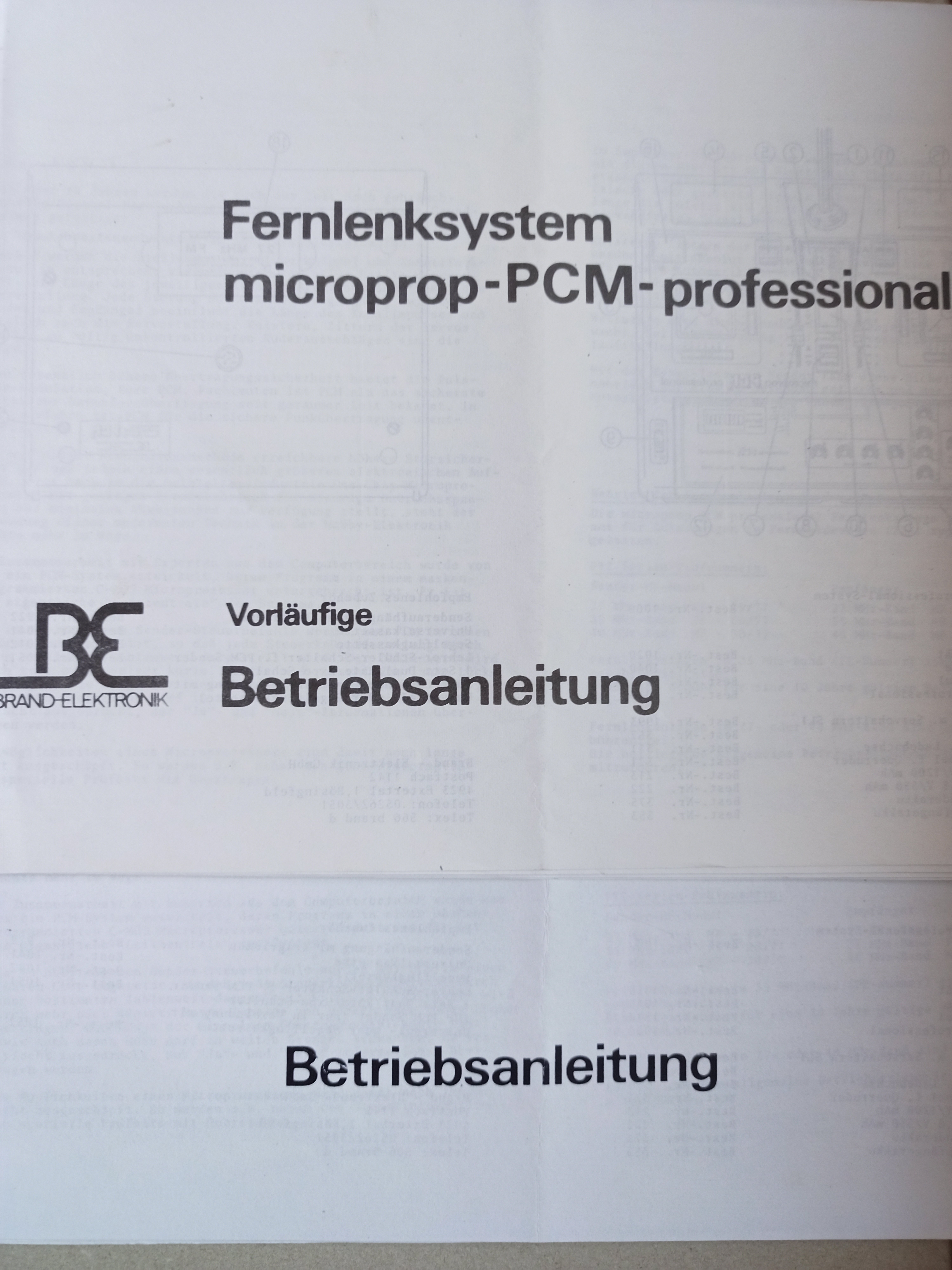 Bedienungsanleitung Microprop PCM (Deutsches Segelflugmuseum mit Modellflug CC BY-NC-SA)