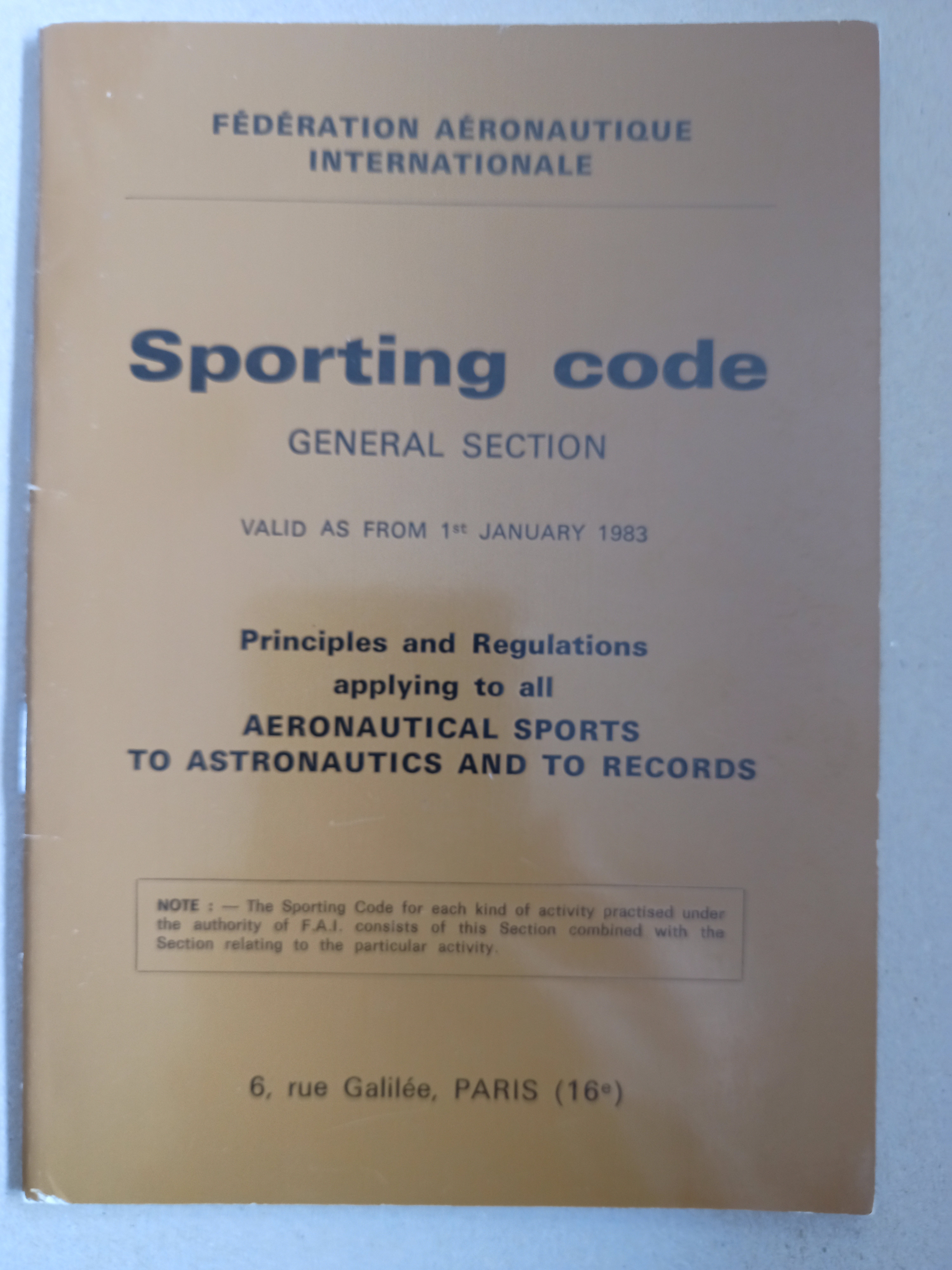 FAI Code Sportife General Section (Deutsches Segelflugmuseum mit Modellflug CC BY-NC-SA)