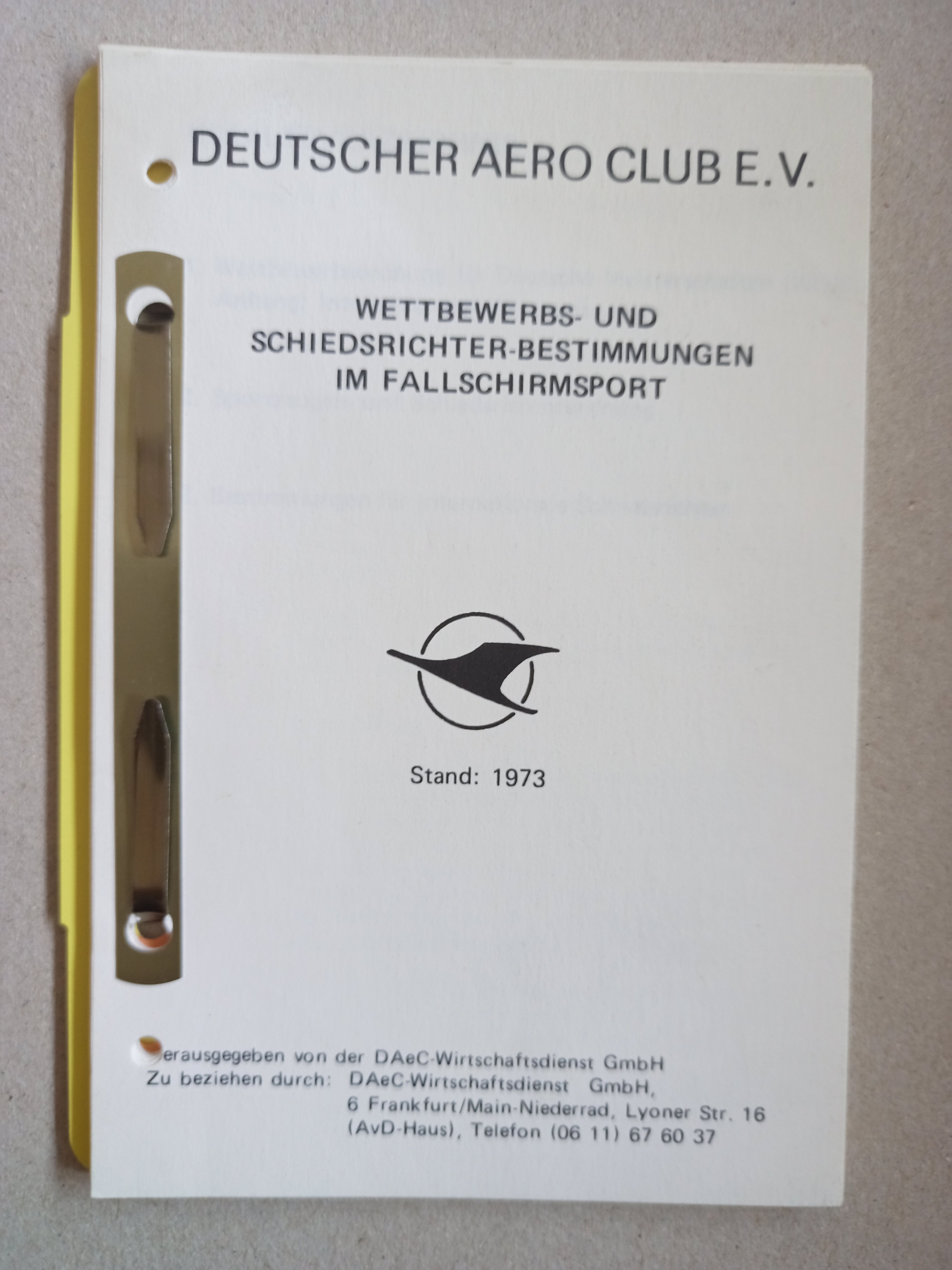 DAeC Wettbewerbsbestimmungen Fallschirmsport (Deutsches Segelflugmuseum mit Modellflug CC BY-NC-SA)