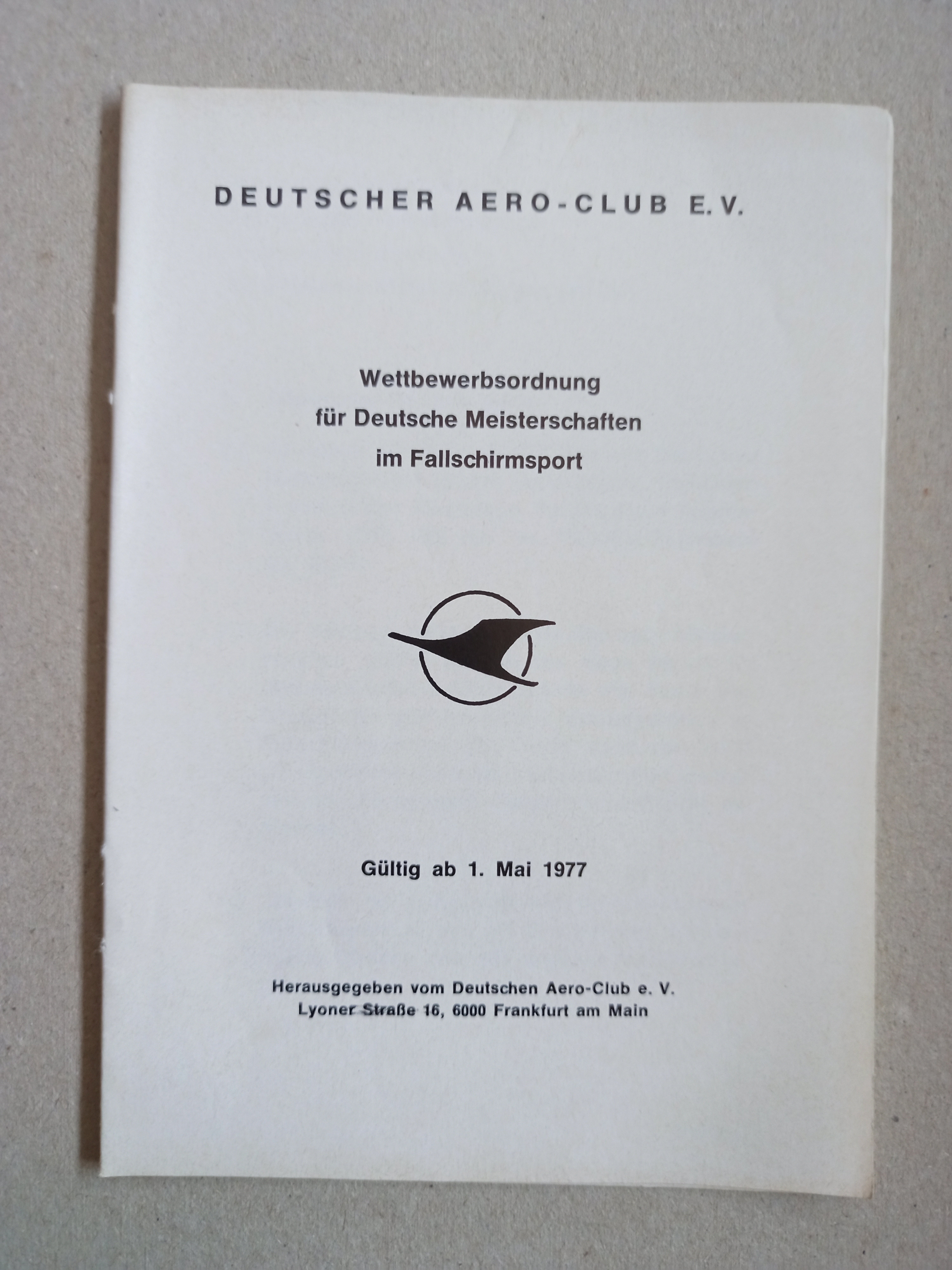 DAeC Wettbewerbsordnung Fallschirmsport (Deutsches Segelflugmuseum mit Modellflug CC BY-NC-SA)
