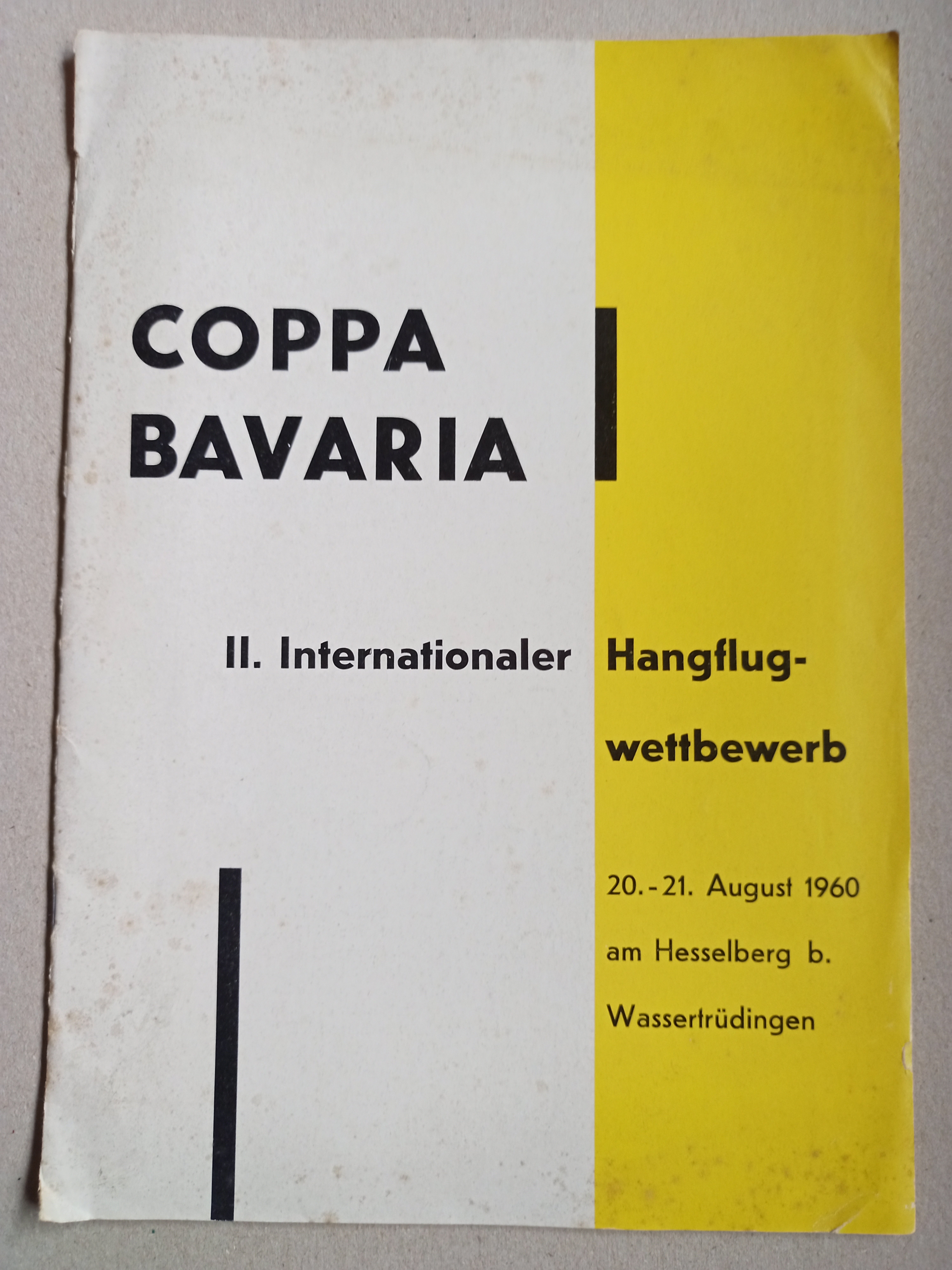 Coppe Bavaria 1960 (Deutsches Segelflugmuseum mit Modellflug CC BY-NC-SA)