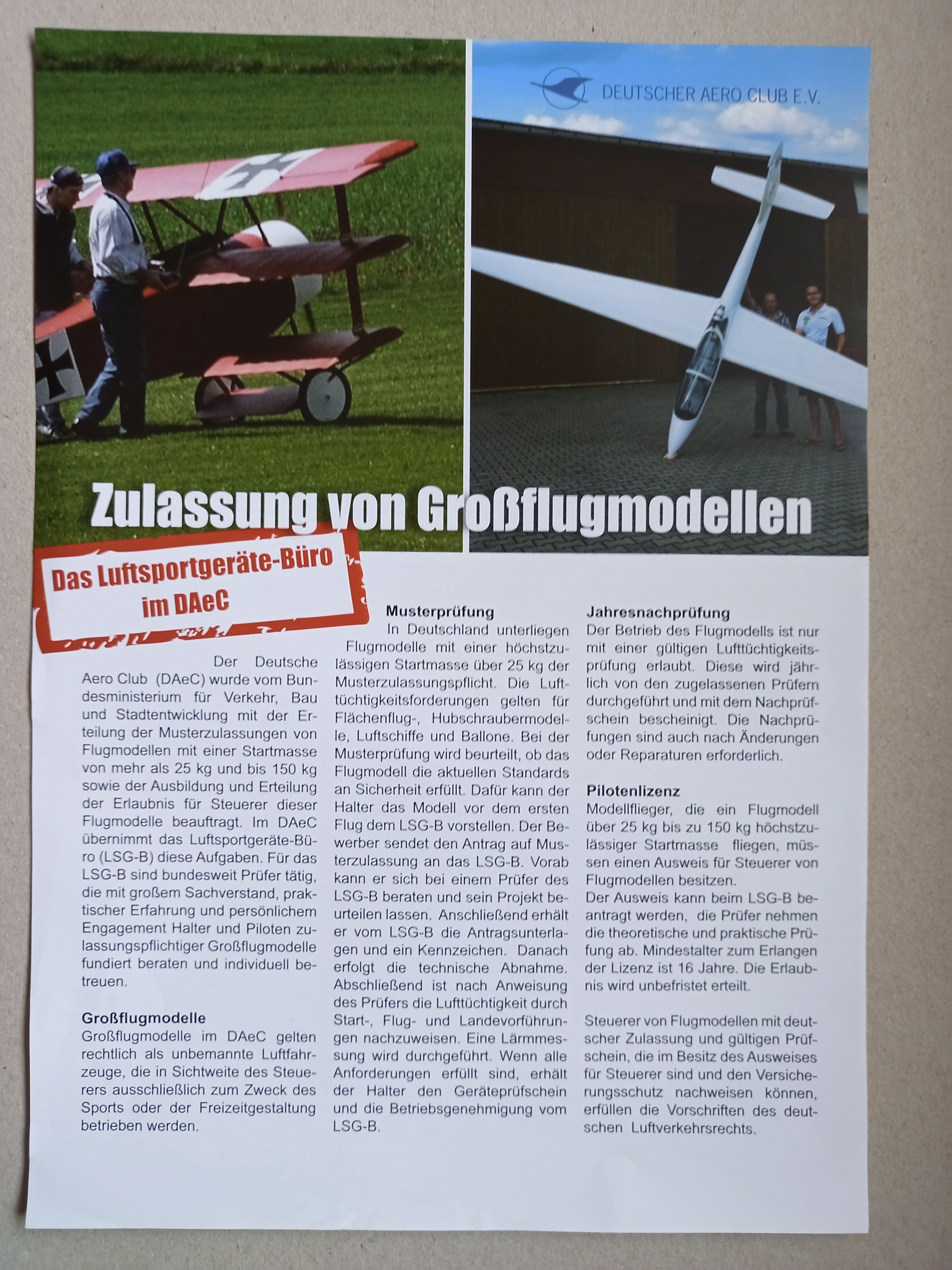 DAeC Grossmodelle Flyer LSGB (Deutsches Segelflugmuseum mit Modellflug CC BY-NC-SA)