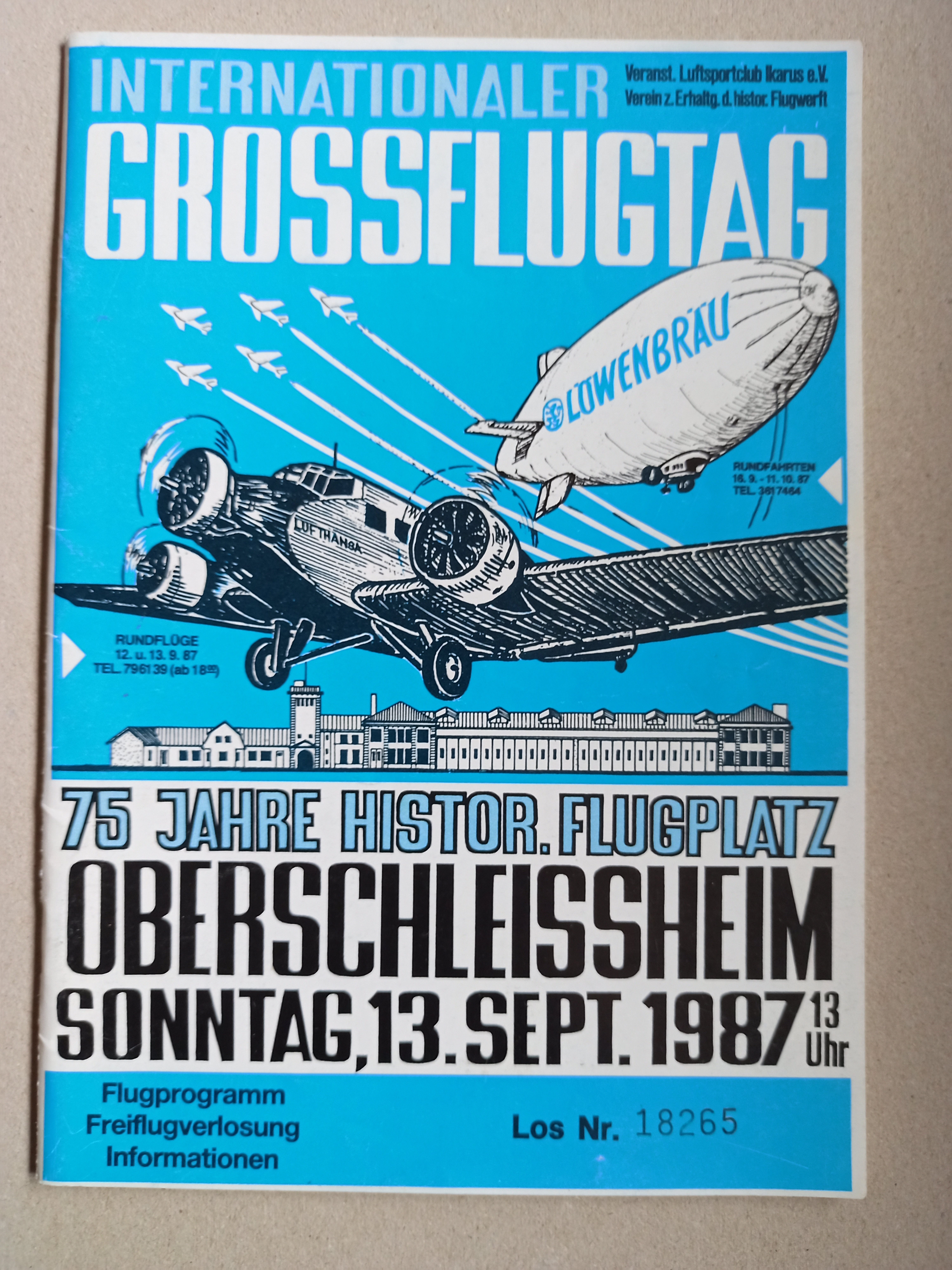 Oberschleißheim 75 Jahre (Deutsches Segelflugmuseum mit Modellflug CC BY-NC-SA)