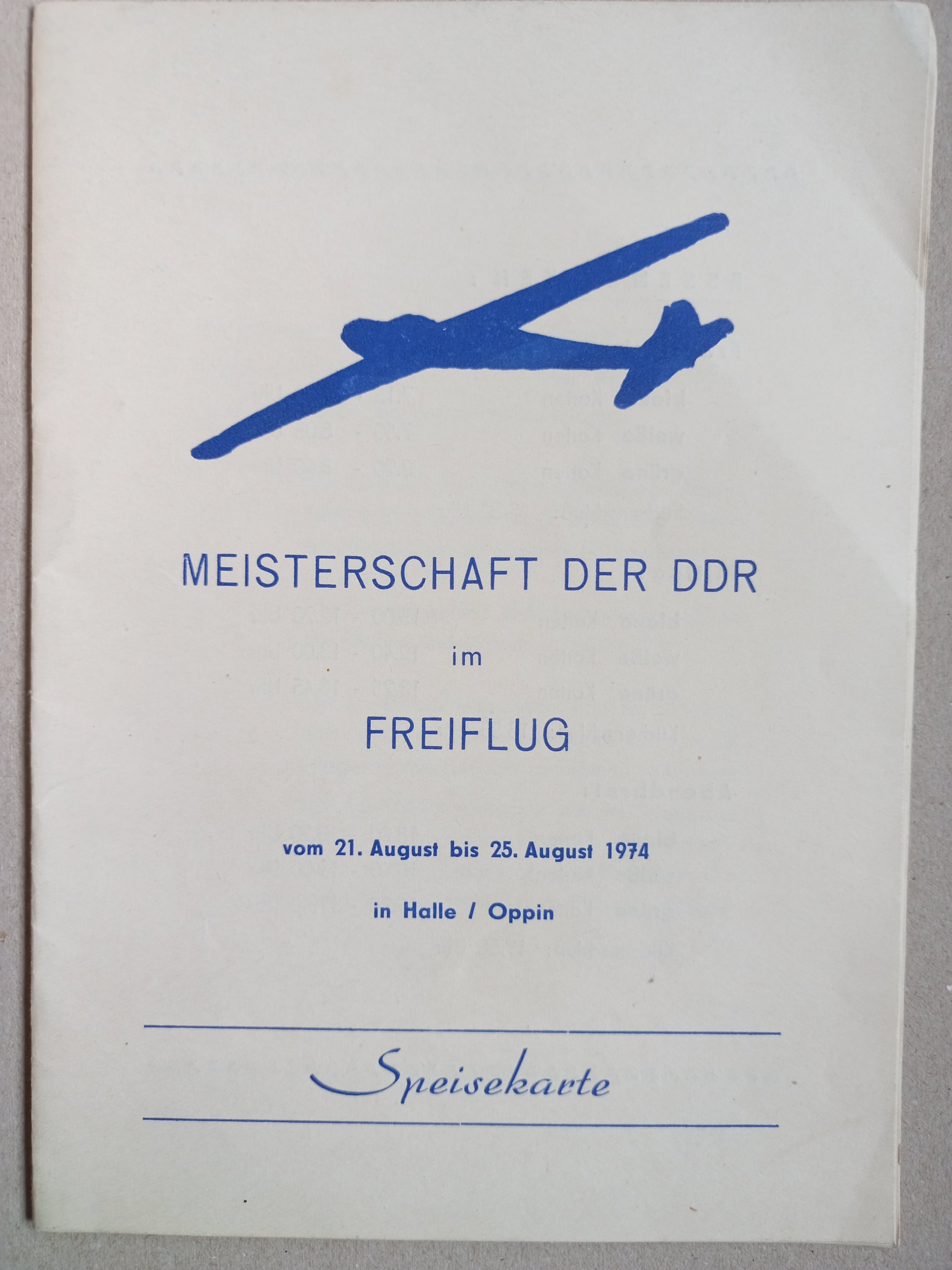 DDR-Meisterschaft Freiflug 1974 (Deutsches Segelflugmuseum mit Modellflug CC BY-NC-SA)