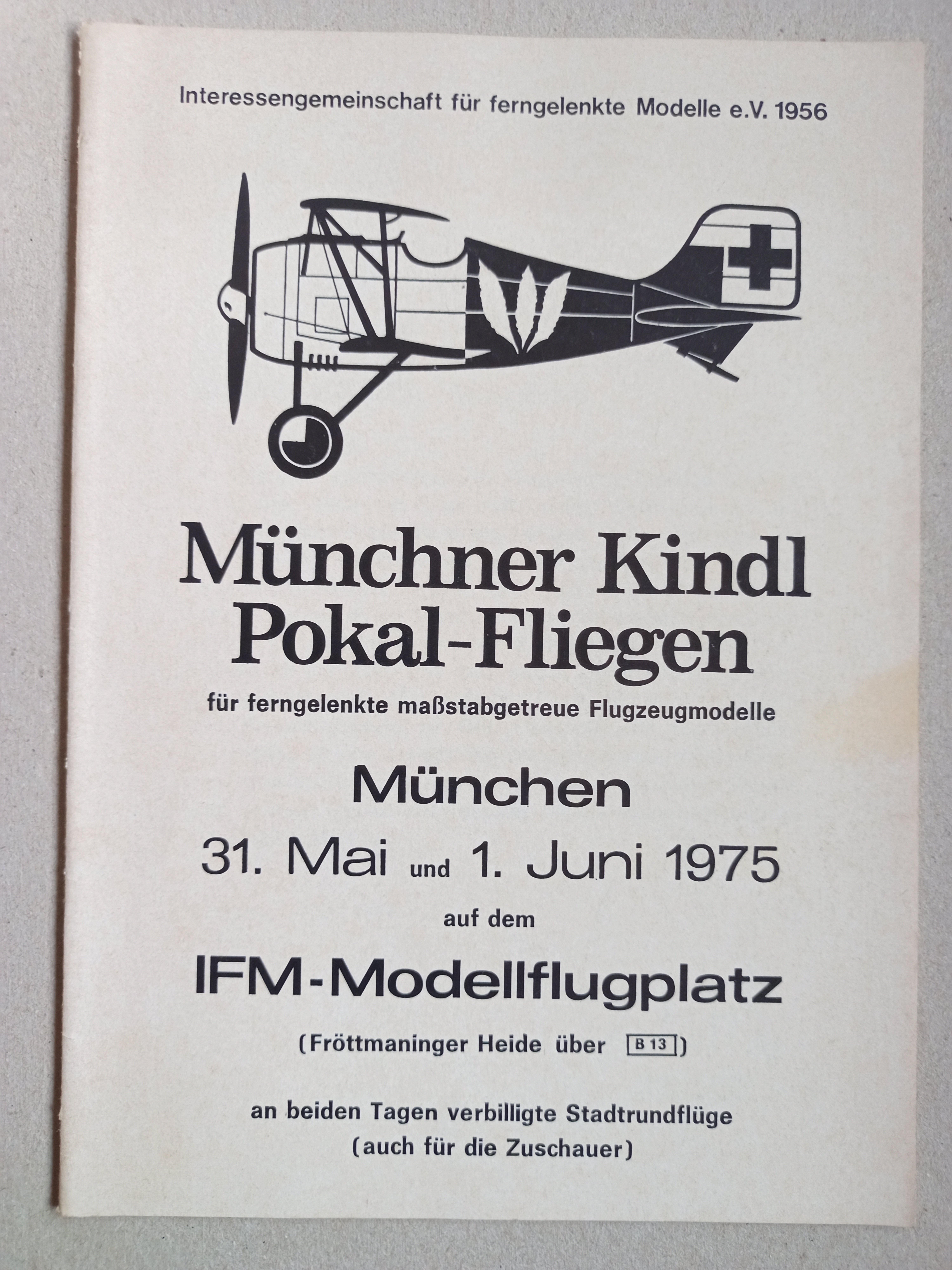 IFM München Münchner Kindl Pokalfliegen 1975 (Deutsches Segelflugmuseum mit Modellflug CC BY-NC-SA)