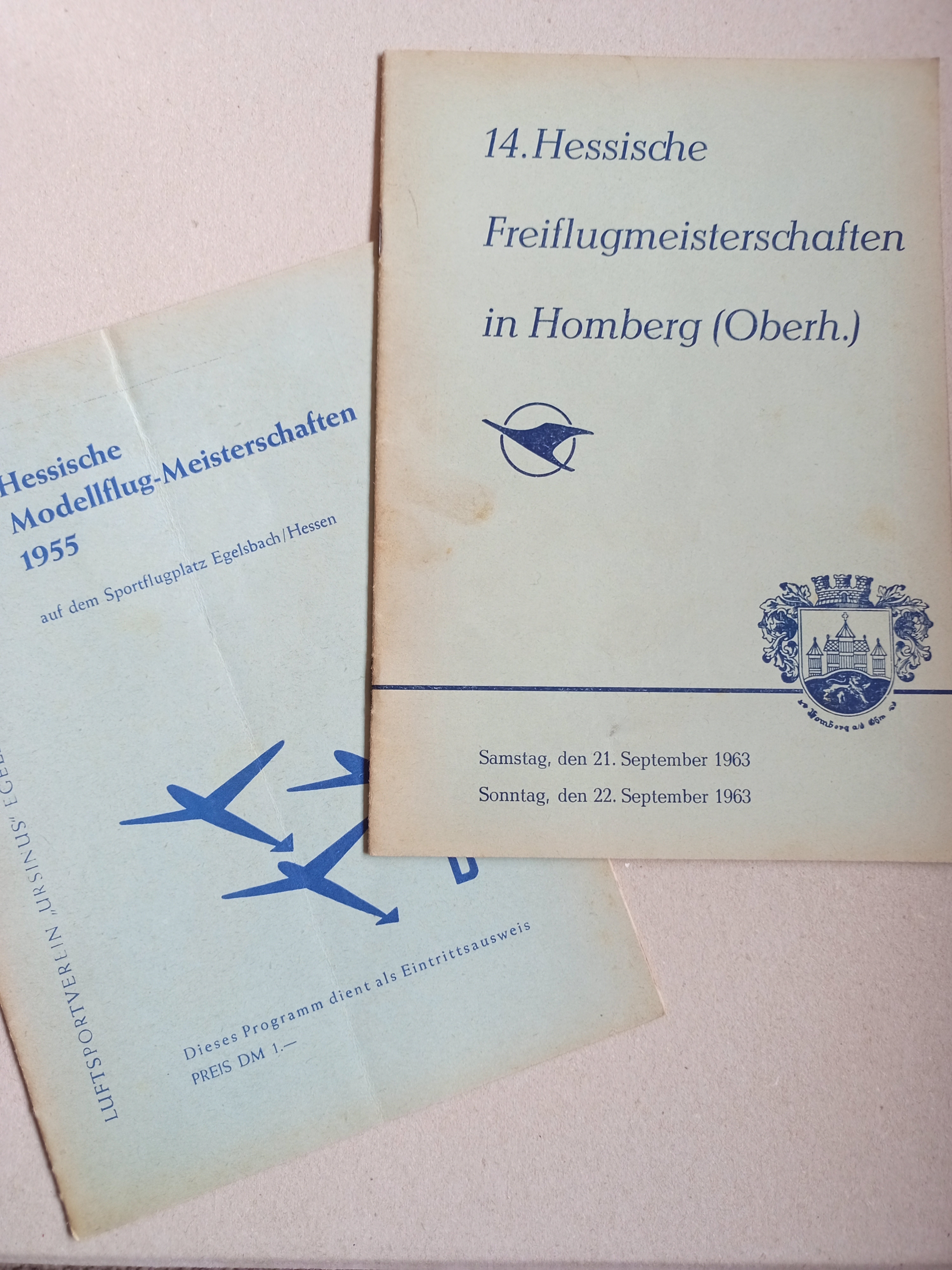 Hessische Modellflugmeiterschaft 1955 + 1963 (Deutsches Segelflugmuseum mit Modellflug CC BY-NC-SA)