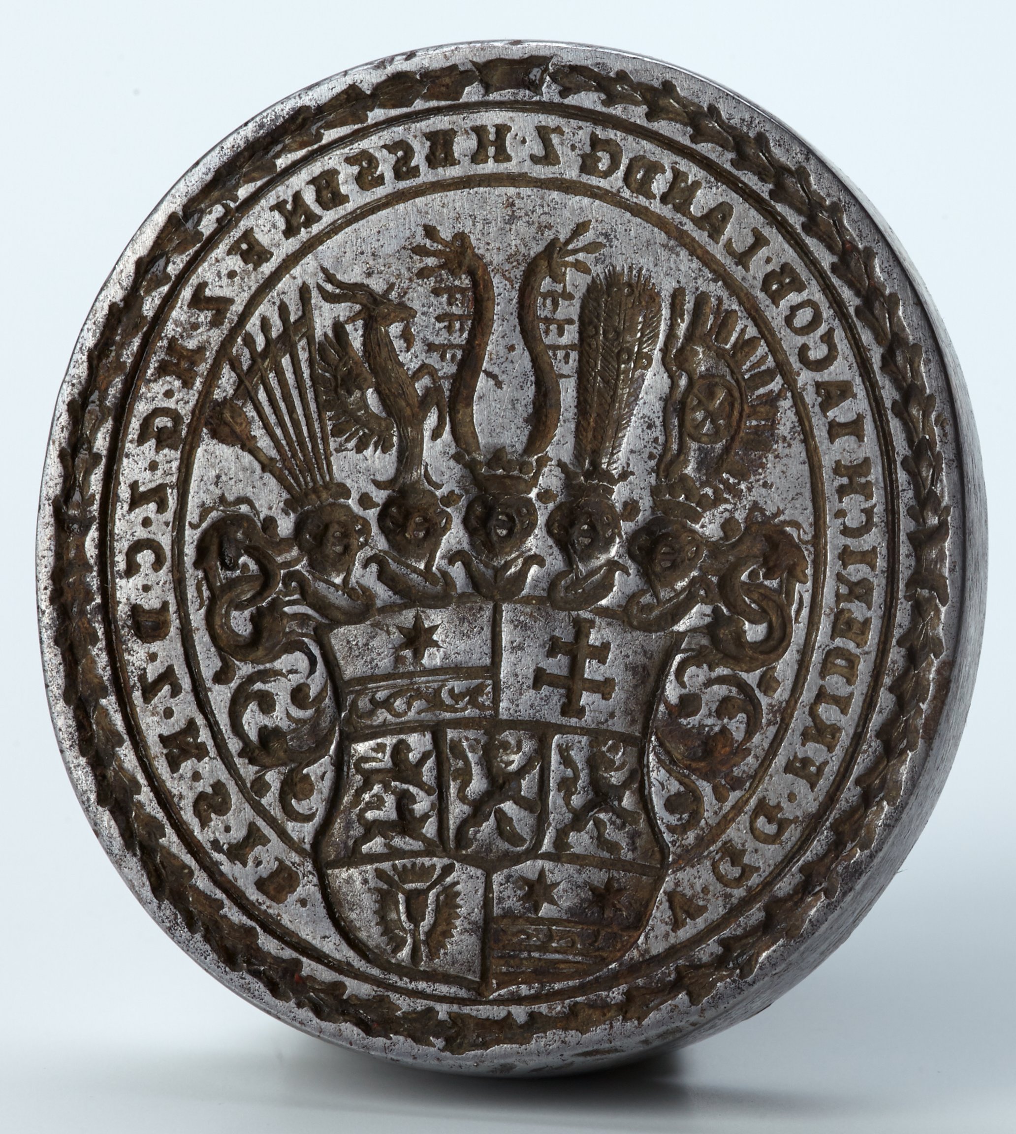 Petschaft Landgraf Friedrich III. Jacobs mit Wappen Hessen-Homburgs (Staatliche Schlösser und Gärten Hessen CC BY-SA)