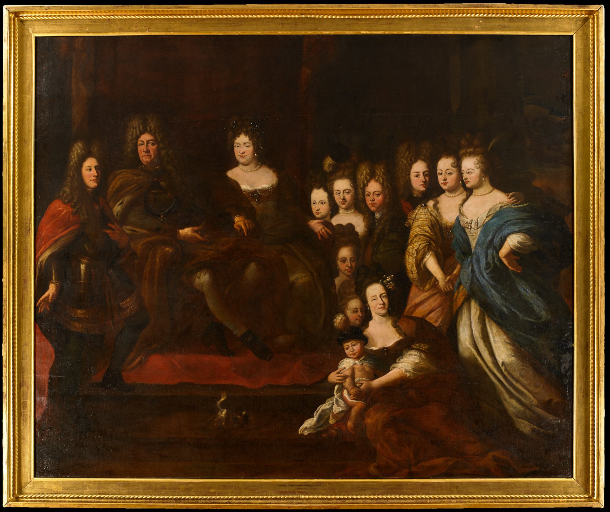 Familienporträt des Landgrafen Friedrich II. von Hessen-Homburg (Hessische Hausstiftung CC BY-NC-SA)
