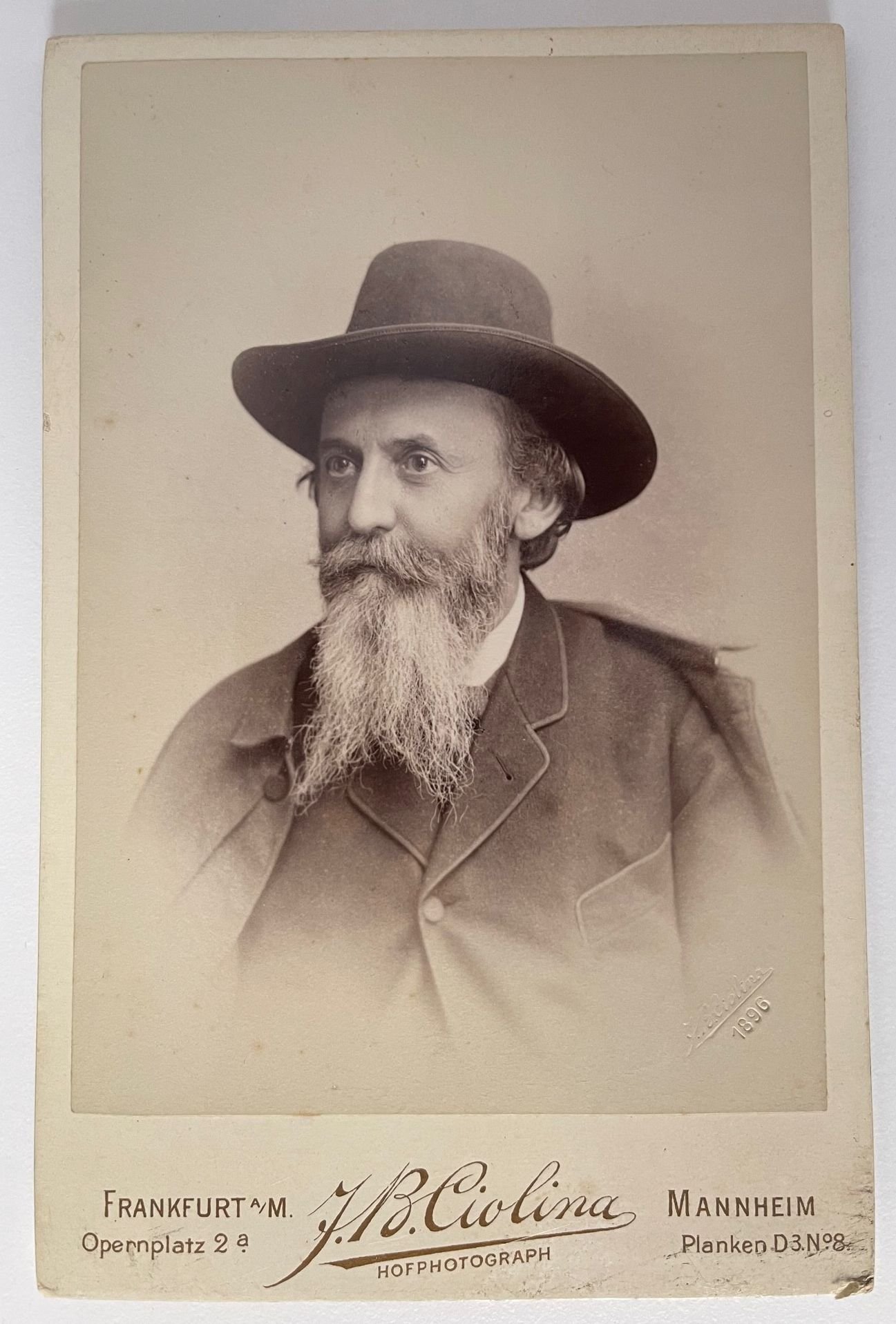 Fotografie, J. B. Ciolina, Dr. Peter Dettweiler, 1896 (Taunus-Rhein-Main - Regionalgeschichtliche Sammlung Dr. Stefan Naas CC BY-NC-SA)