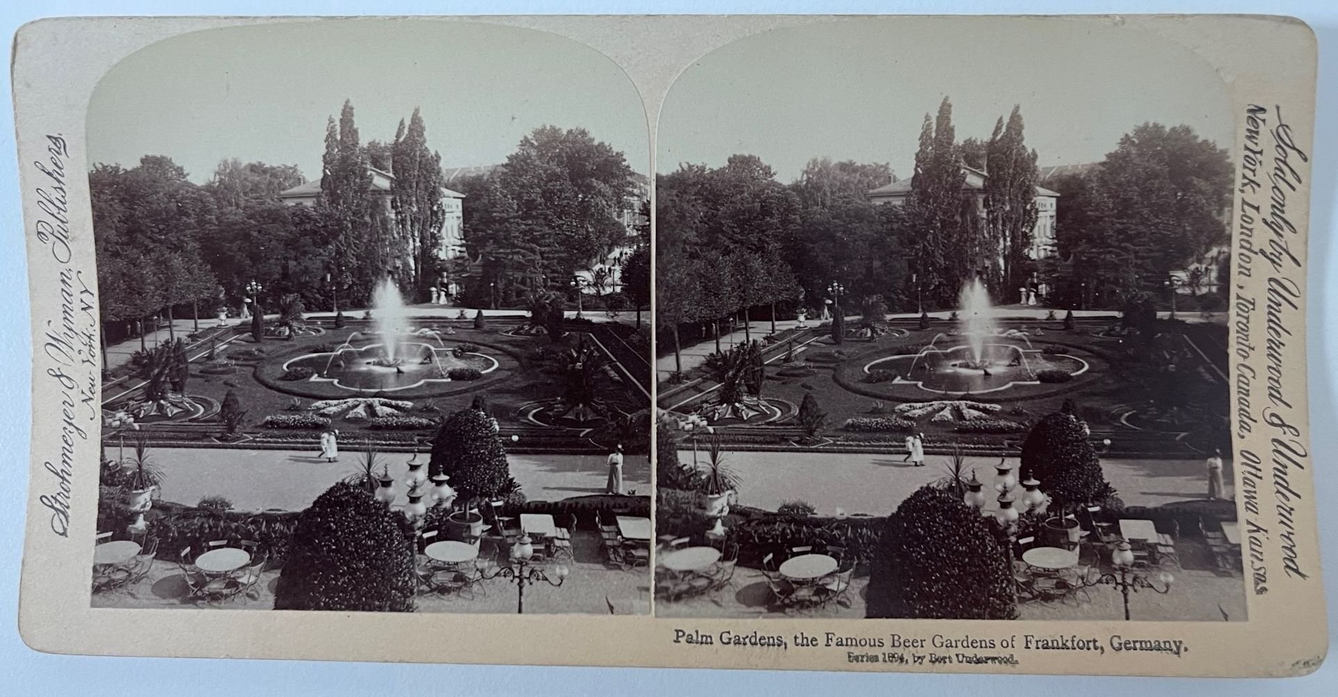 Underwood & Underwood, Palm Gardens, the Famous Beer Gardens of Frankfort, Germany, 1894 (Taunus-Rhein-Main - Regionalgeschichtliche Sammlung Dr. Stefan Naas CC BY-NC-SA)