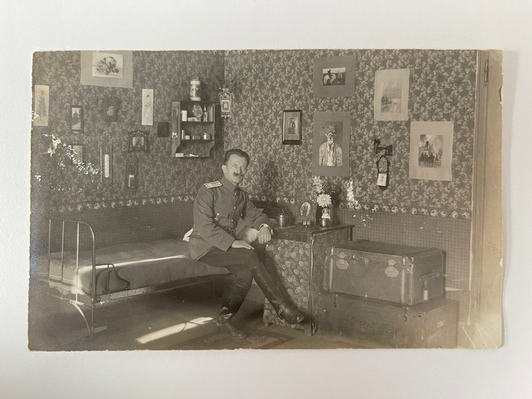 Ludwig Schmidt, Foto eines unbekannten französischen Kriegsgefangenen/Offiziers, Friedberg 1914-1918 (Taunus-Rhein-Main - Regionalgeschichtliche Sammlung Dr. Stefan Naas CC BY-NC-SA)