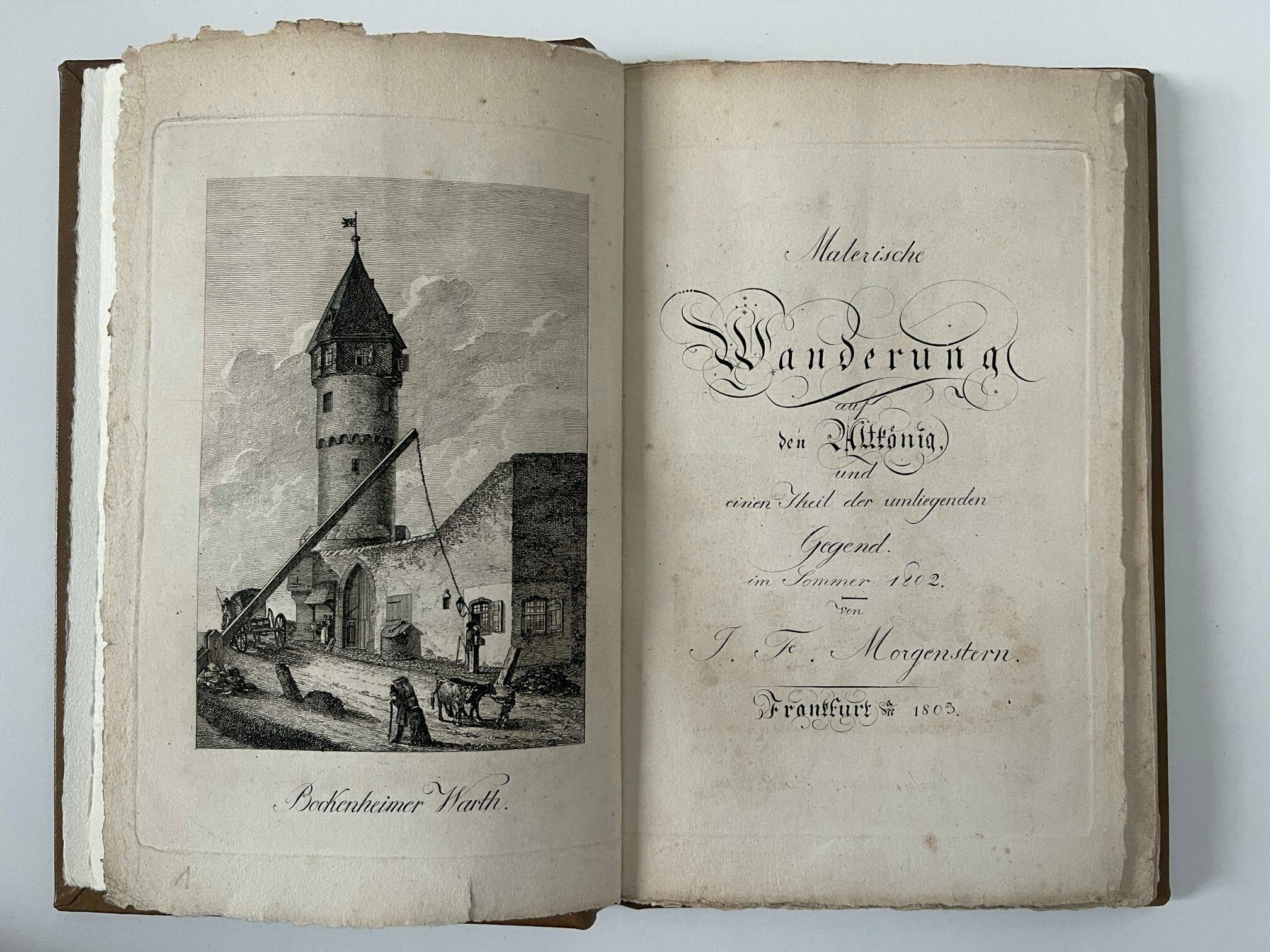 Johann Friedrich Morgenstern, Malerische Wanderung auf den Altkönig, 1802 (Taunus-Rhein-Main - Regionalgeschichtliche Sammlung Dr. Stefan Naas CC BY-NC-SA)