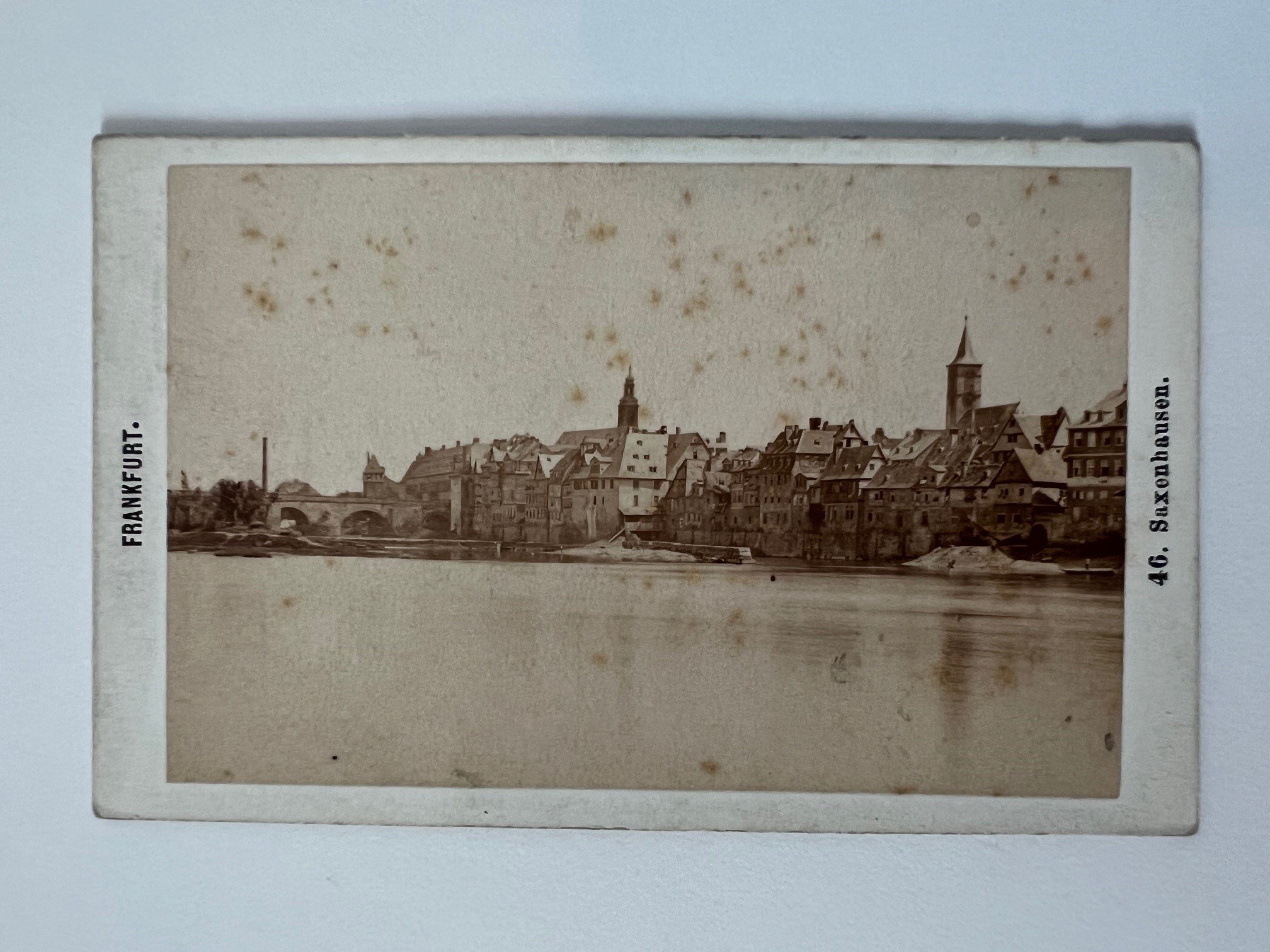 CdV, Frantisek Fridrich, Frankfurt, Nr. 46, Sachsenhausen, ca. 1875. (Taunus-Rhein-Main - Regionalgeschichtliche Sammlung Dr. Stefan Naas CC BY-NC-SA)