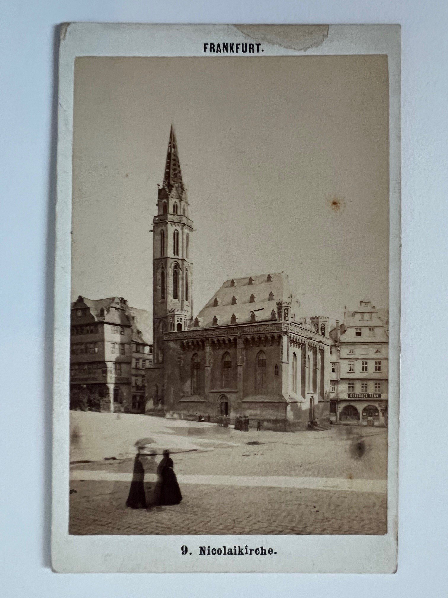 CdV, Frantisek Fridrich, Frankfurt, Nr. 9, Nicolaikirche, ca. 1875. (Taunus-Rhein-Main - Regionalgeschichtliche Sammlung Dr. Stefan Naas CC BY-NC-SA)