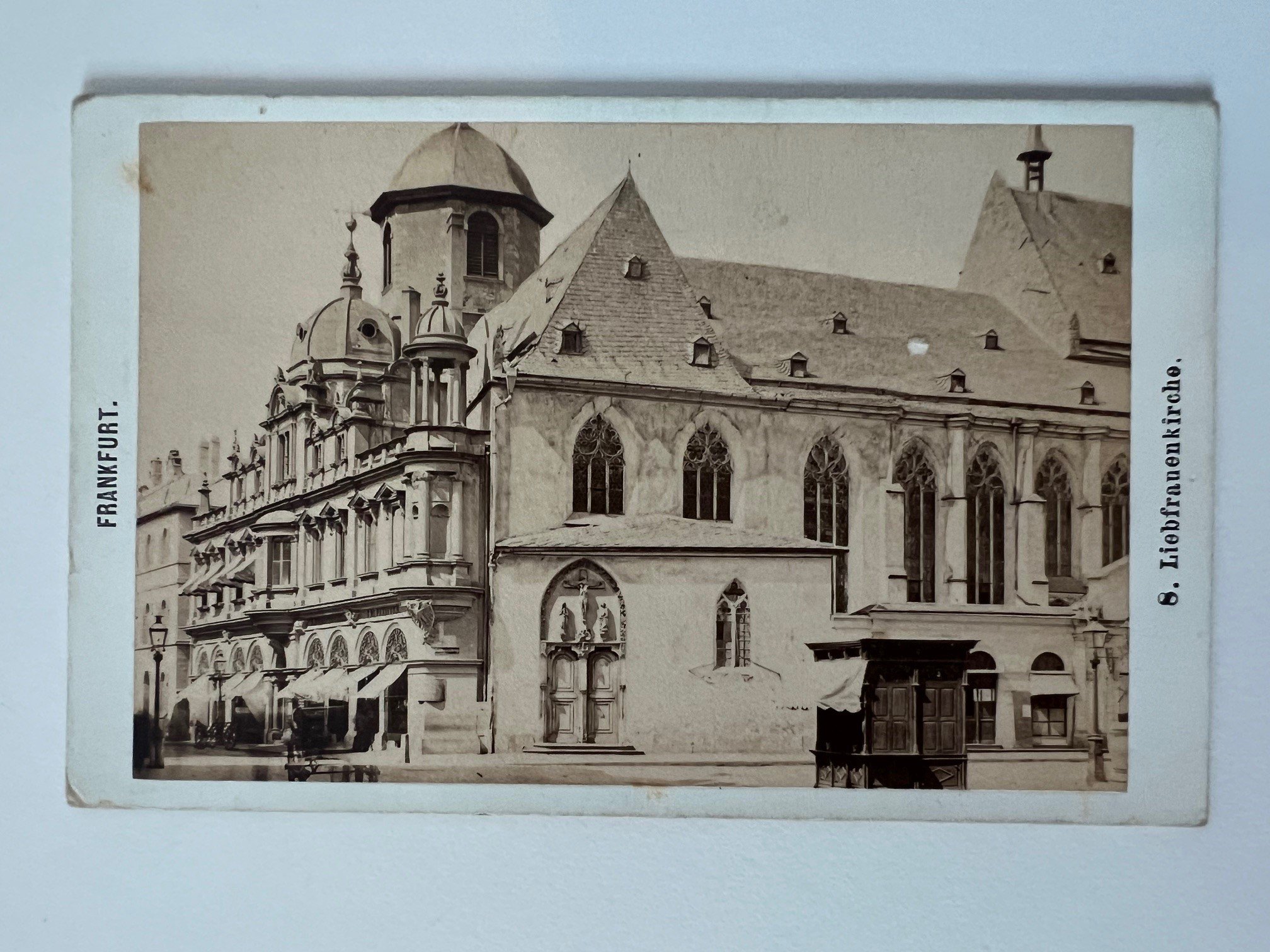 CdV, Frantisek Fridrich, Frankfurt, Nr. 8, Liebfrauenkirche, ca. 1875. (Taunus-Rhein-Main - Regionalgeschichtliche Sammlung Dr. Stefan Naas CC BY-NC-SA)
