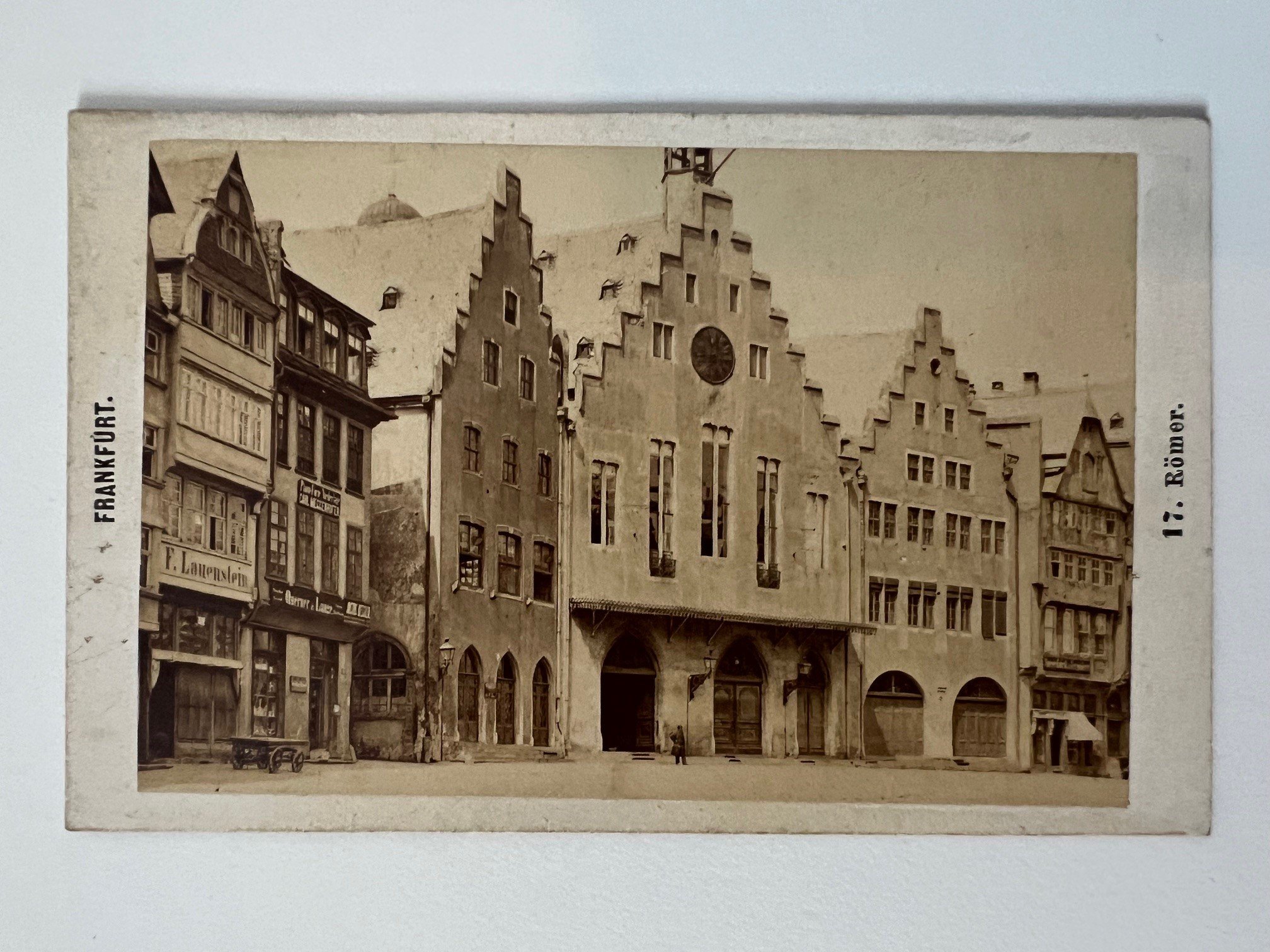 CdV, Frantisek Fridrich, Frankfurt, Nr. 17, Römer, ca. 1875. (Taunus-Rhein-Main - Regionalgeschichtliche Sammlung Dr. Stefan Naas CC BY-NC-SA)