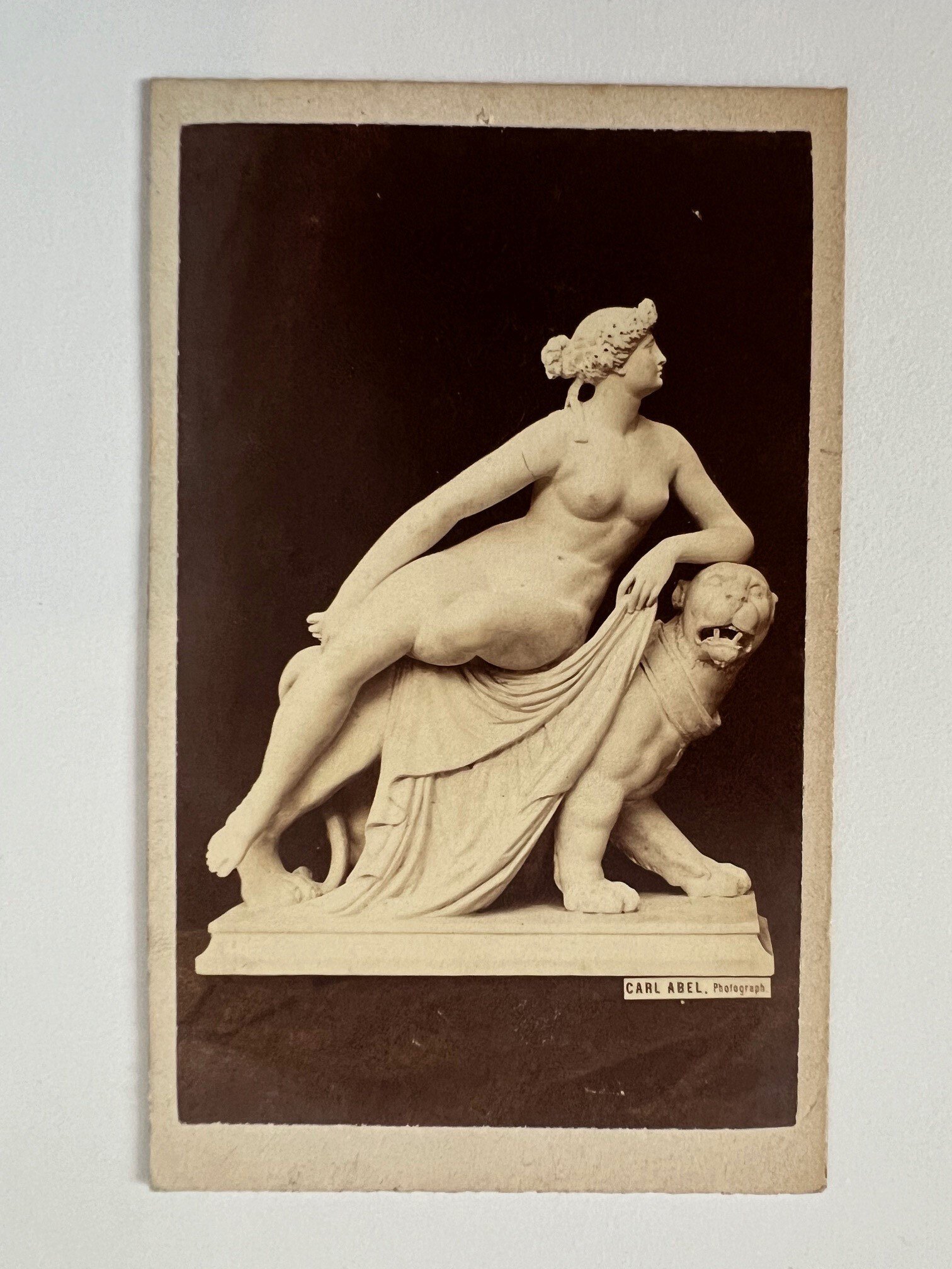 CdV, Carl Ebel, Frankfurt, Ariadne, ca. 1874 (Taunus-Rhein-Main - Regionalgeschichtliche Sammlung Dr. Stefan Naas CC BY-NC-SA)