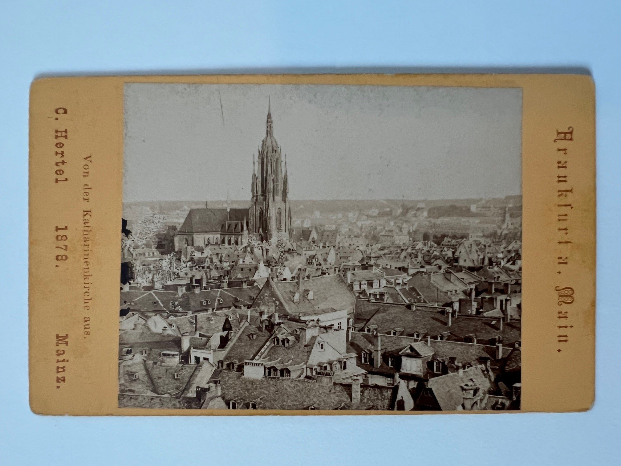 CdV, Carl Hertel, Frankfurt, Von der Katharinenkirche aus, 1878. (Taunus-Rhein-Main - Regionalgeschichtliche Sammlung Dr. Stefan Naas CC BY-NC-SA)