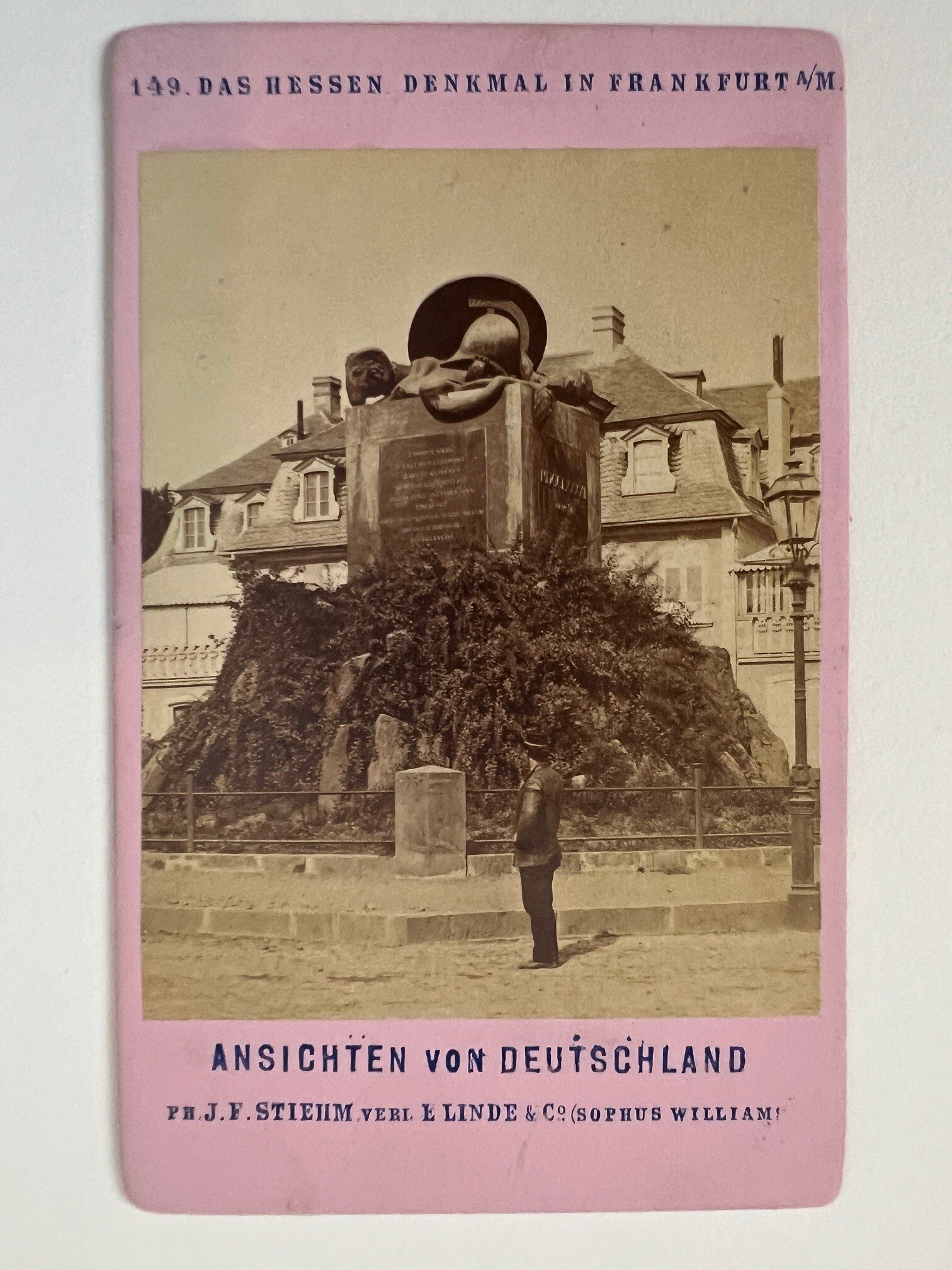 CdV, Johann Friedrich Stiehm, Frankfurt, Nr. 149, Das Hessen-Denkmal, ca. 1881. (Taunus-Rhein-Main - Regionalgeschichtliche Sammlung Dr. Stefan Naas CC BY-NC-SA)