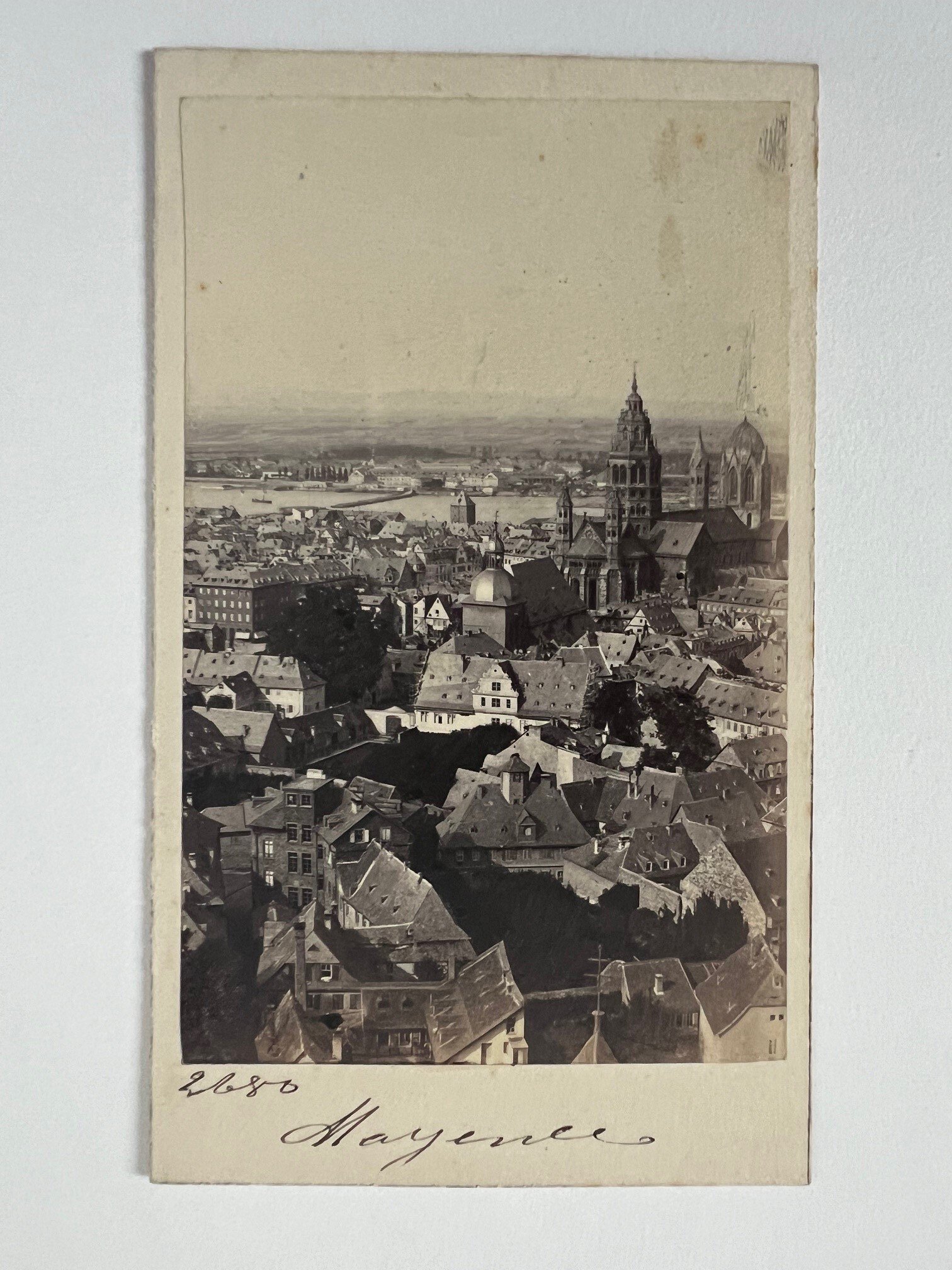 CdV, Adolphe Braun, Mainz, Der Mainzer Dom, ca. 1865. (Taunus-Rhein-Main - Regionalgeschichtliche Sammlung Dr. Stefan Naas CC BY-NC-SA)