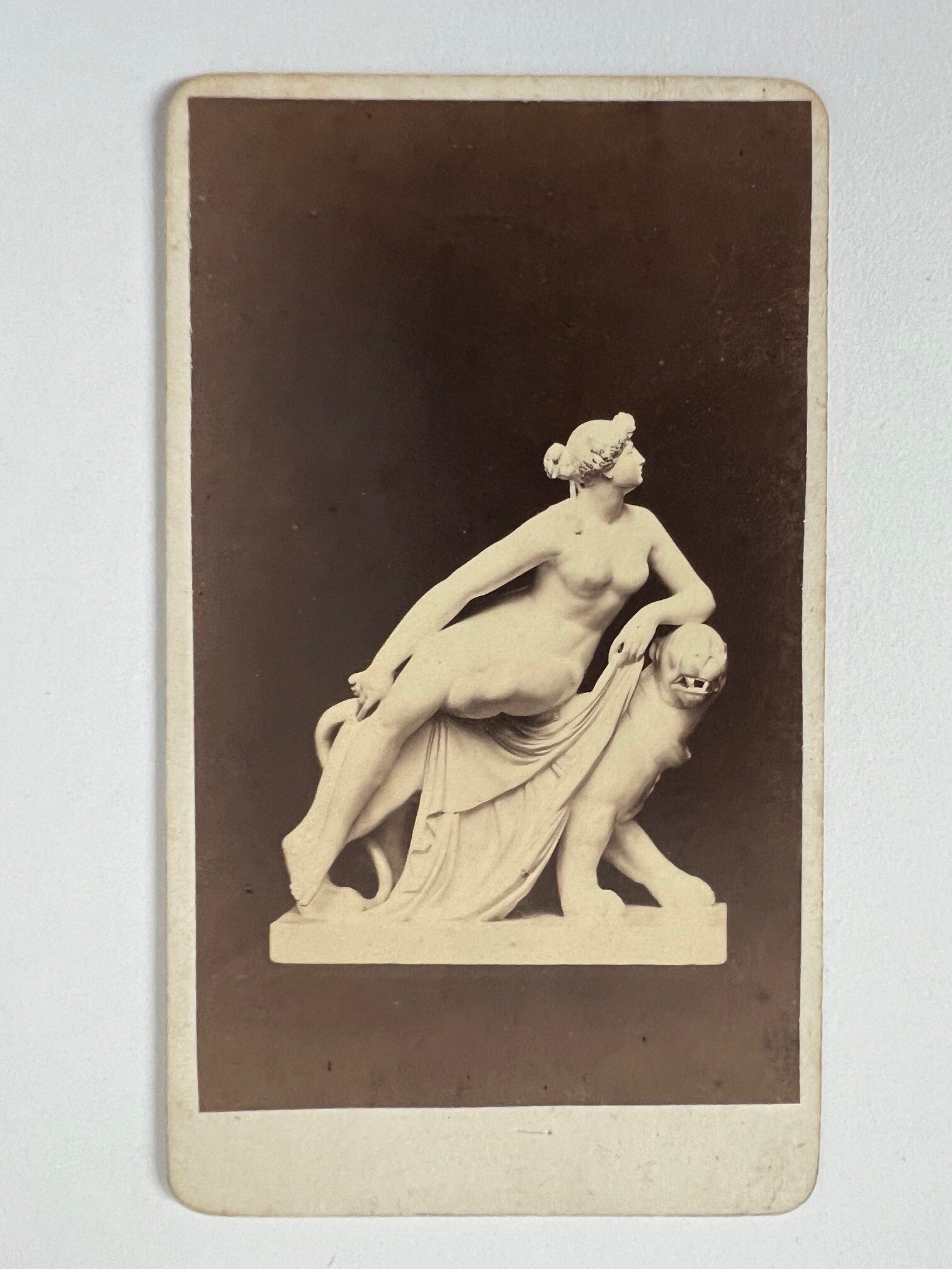 CdV, Jacob Seib, Frankfurt, Ariadne, ca. 1865. (Taunus-Rhein-Main - Regionalgeschichtliche Sammlung Dr. Stefan Naas CC BY-NC-SA)