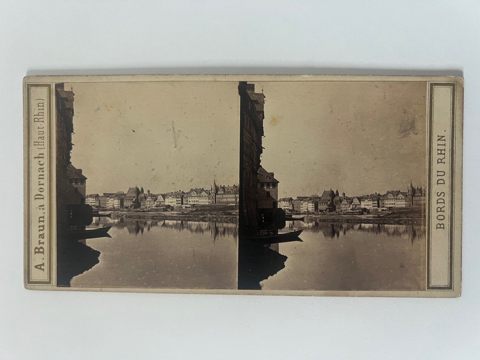 Stereobild, Adolphe Braun, Frankfurt, Nr. 2445, Main-Panorama, ca. 1865. (Taunus-Rhein-Main - Regionalgeschichtliche Sammlung Dr. Stefan Naas CC BY-NC-SA)