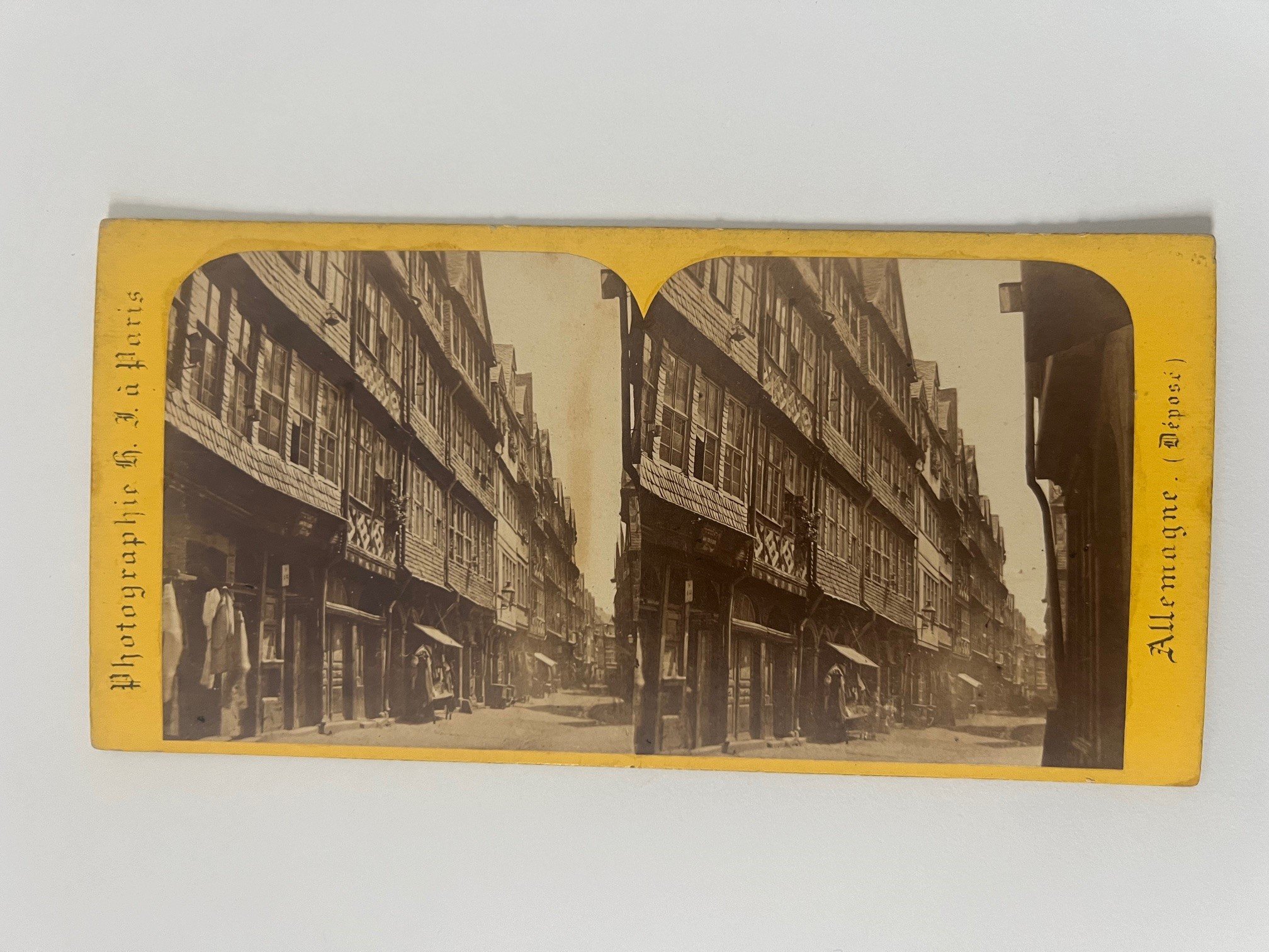 Stereobild, Hippolyte Jouvin, Nr. 396, Rue de Juifs, ca. 1868. (Taunus-Rhein-Main - Regionalgeschichtliche Sammlung Dr. Stefan Naas CC BY-NC-SA)