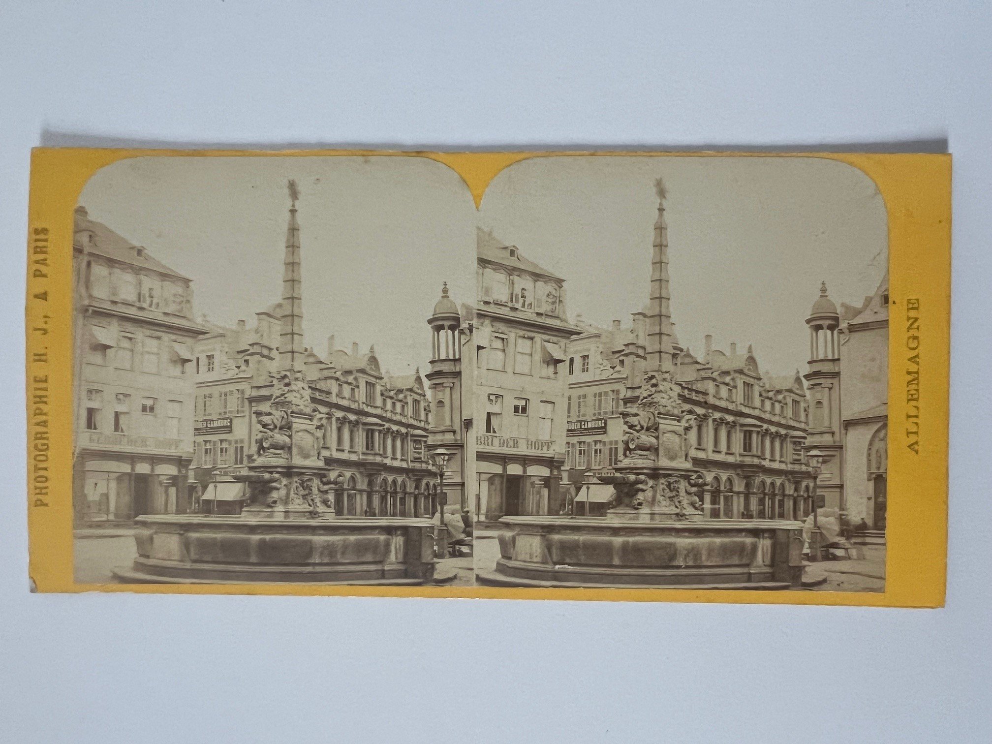 Hippolyte Jouvin, Frankfurt, Nr. 393, Place Liebfrauenberg, ca. 1868. (Taunus-Rhein-Main - Regionalgeschichtliche Sammlung Dr. Stefan Naas CC BY-NC-SA)